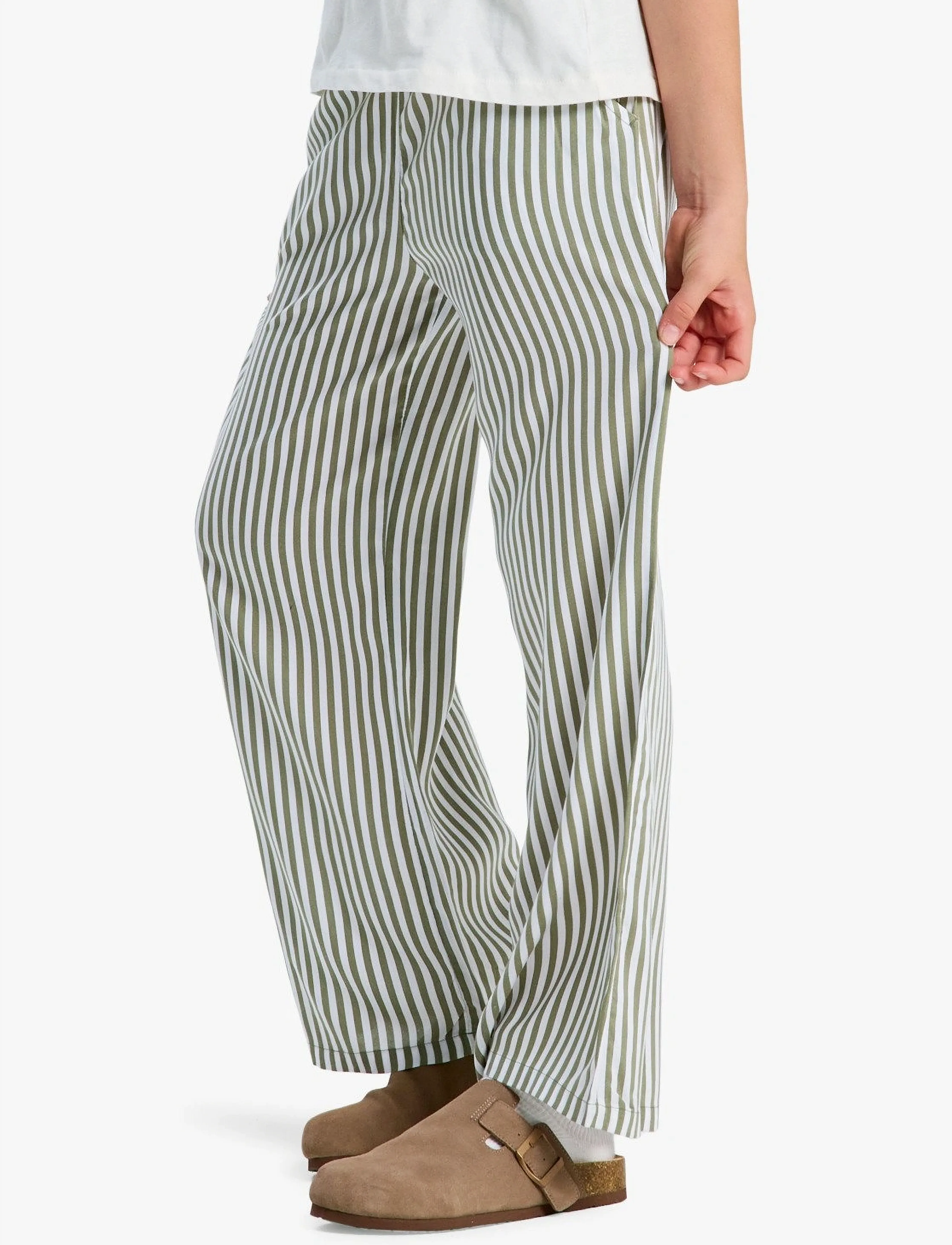 Roxy - YOU FOUND ME - sports pants - oil green vert moda stripe - 5