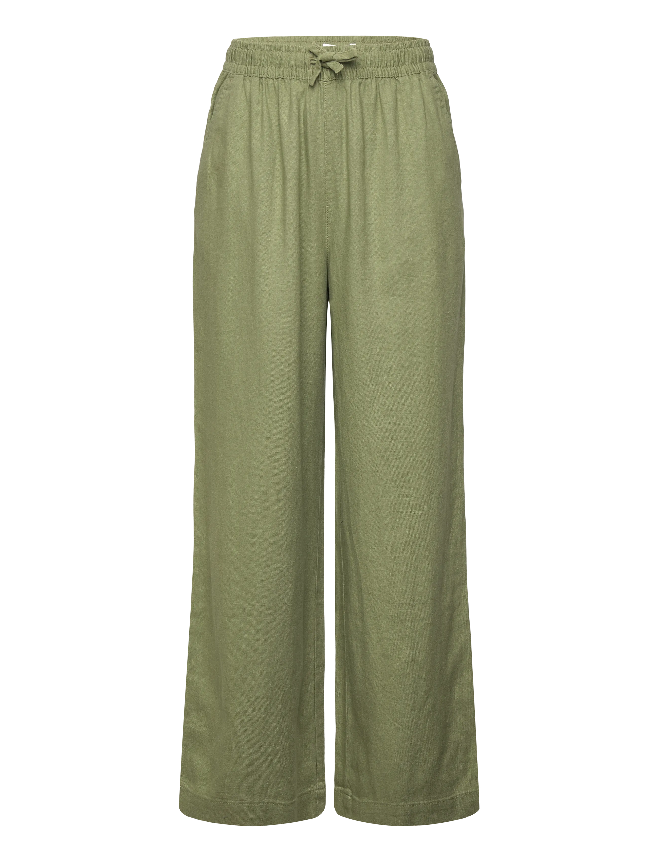 Roxy LEKEITIO BREAK PANT RG - Linen clothing - OIL GREEN / khaki/green