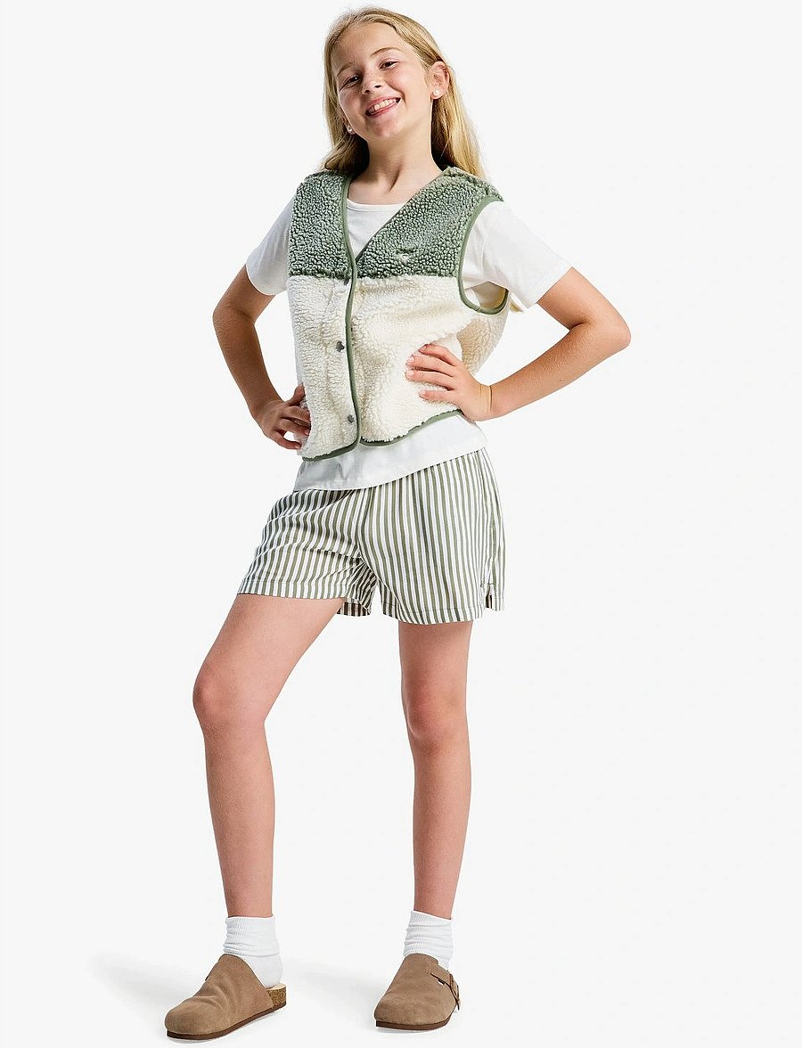 Roxy - LEKEITIO BAY PRINTED RG - sport-shorts - oil green vert moda stripe - 4