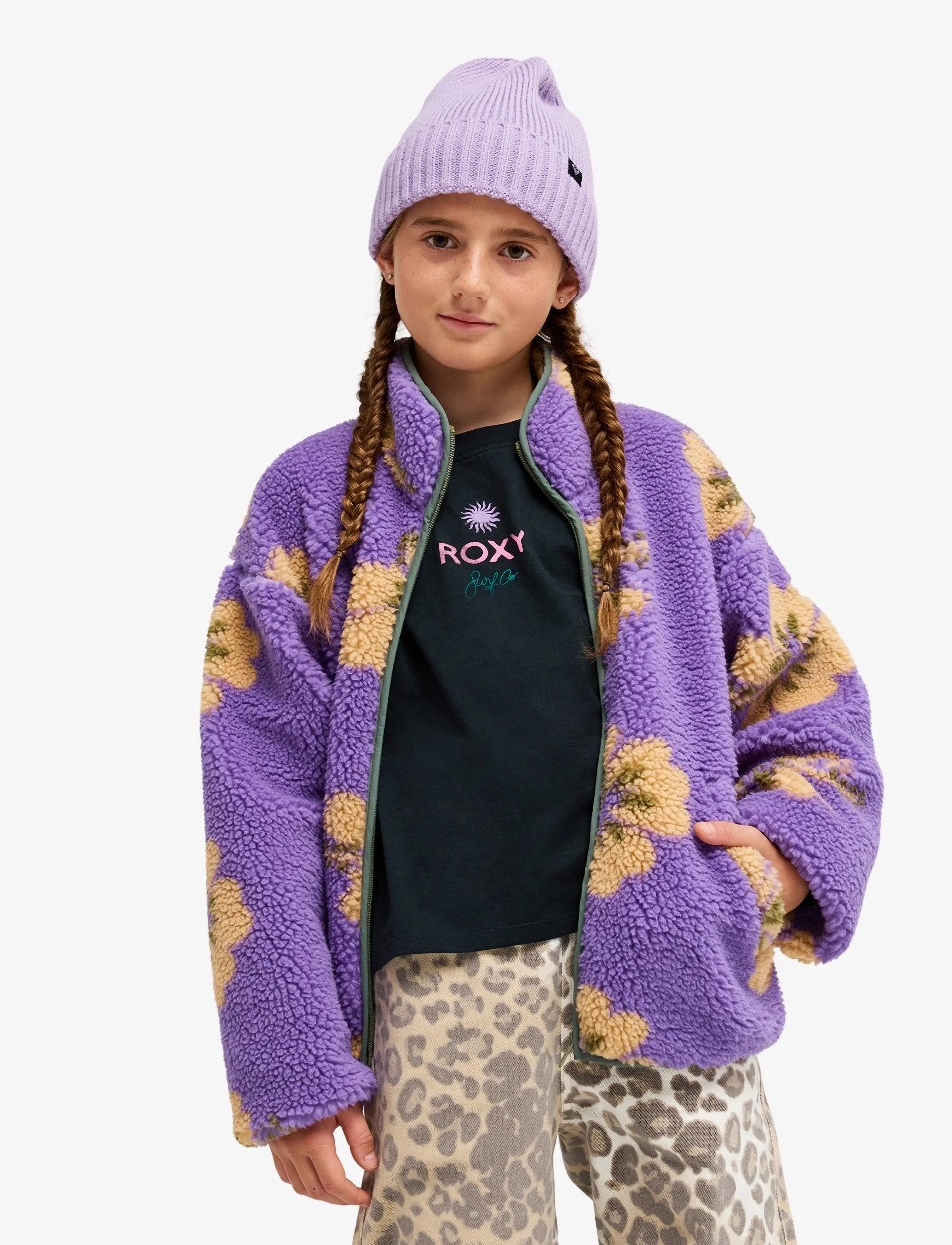 Roxy - LIKE ELECTRICITY - fliisjakid - dahlia purple bold hibi - 3