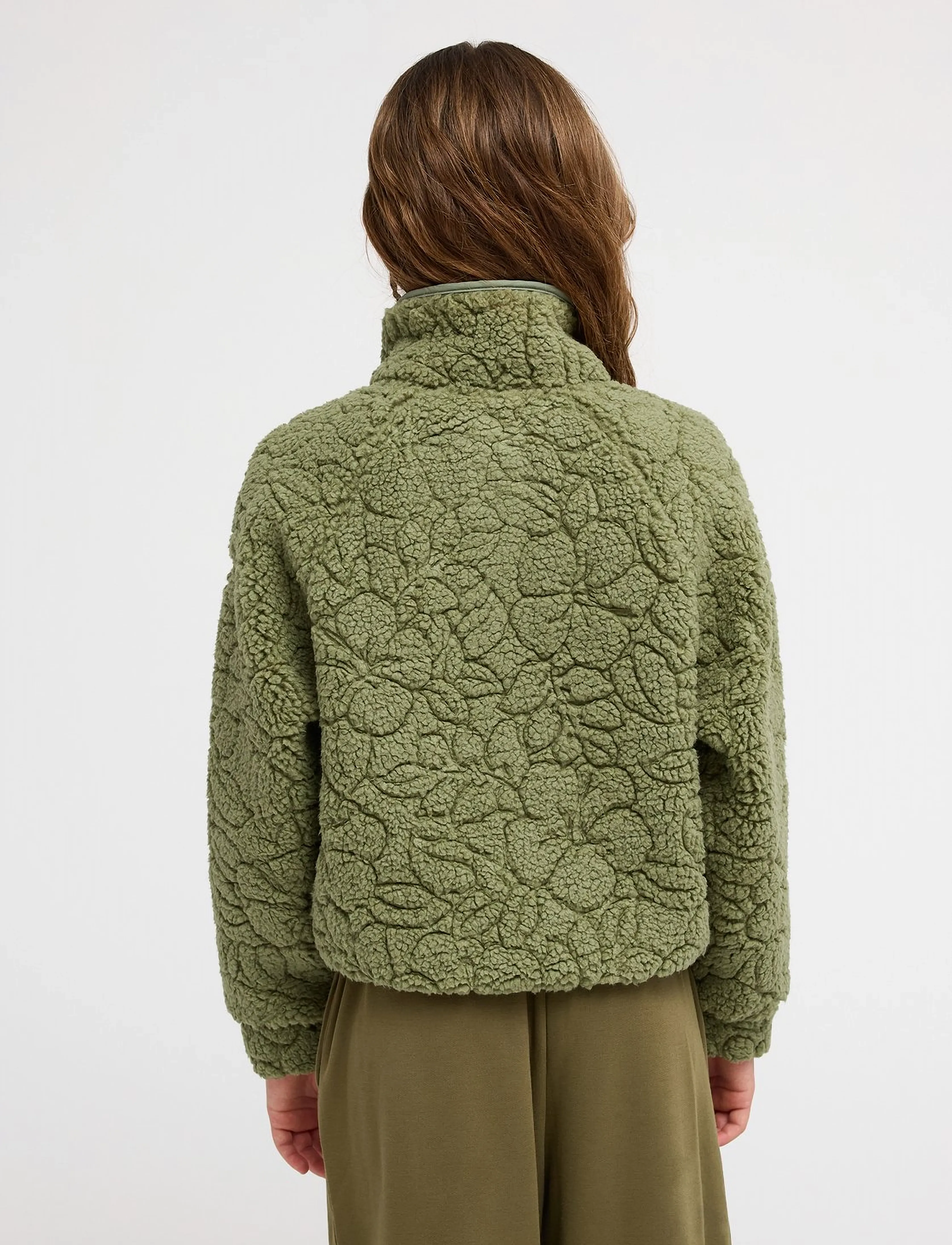 Roxy - BLURRY CLOUD RG - fleece jackets - oil green outline mo - 3