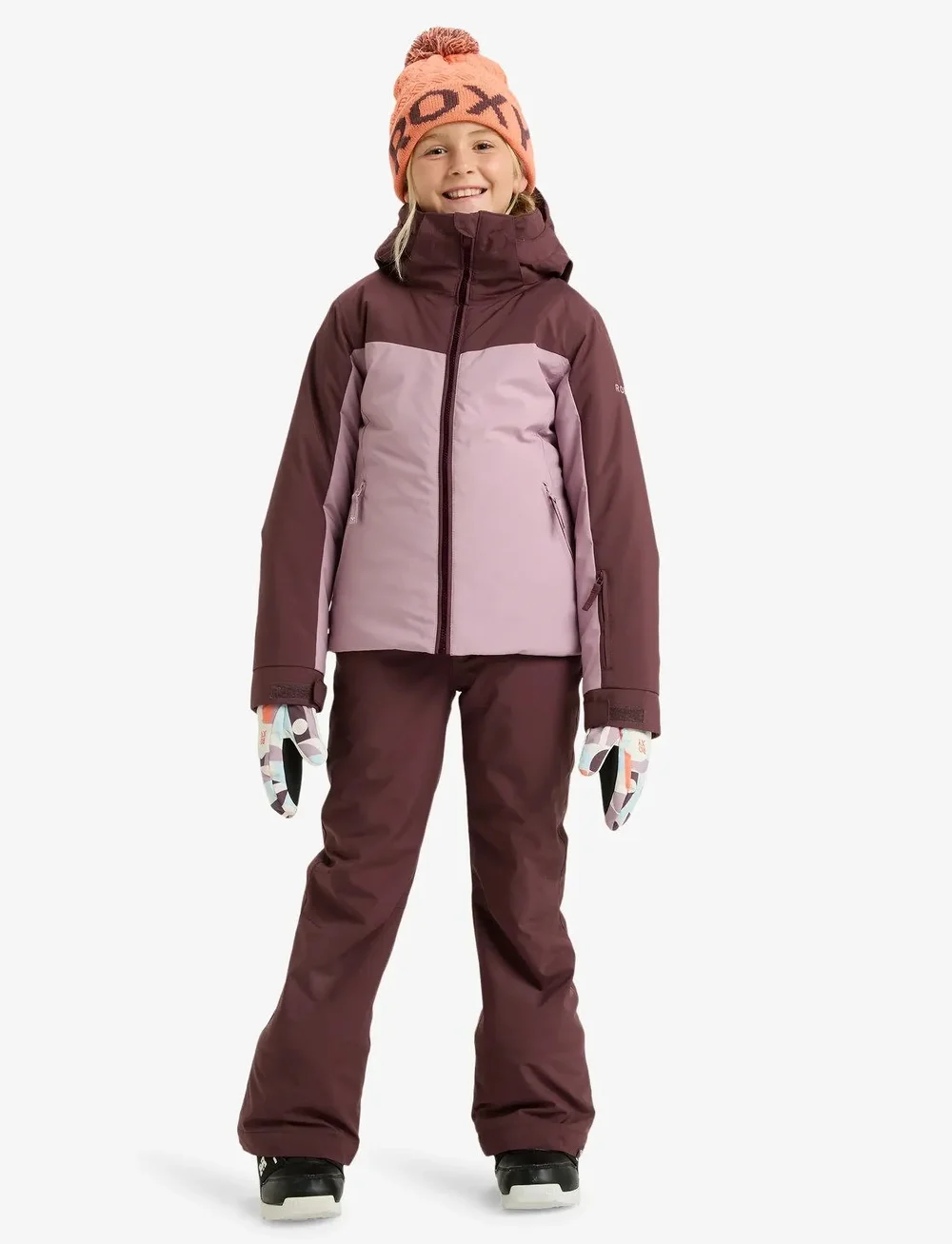 Roxy - FREE JET BLOCK GIRL JK - skijacken - discreet mauve - 4