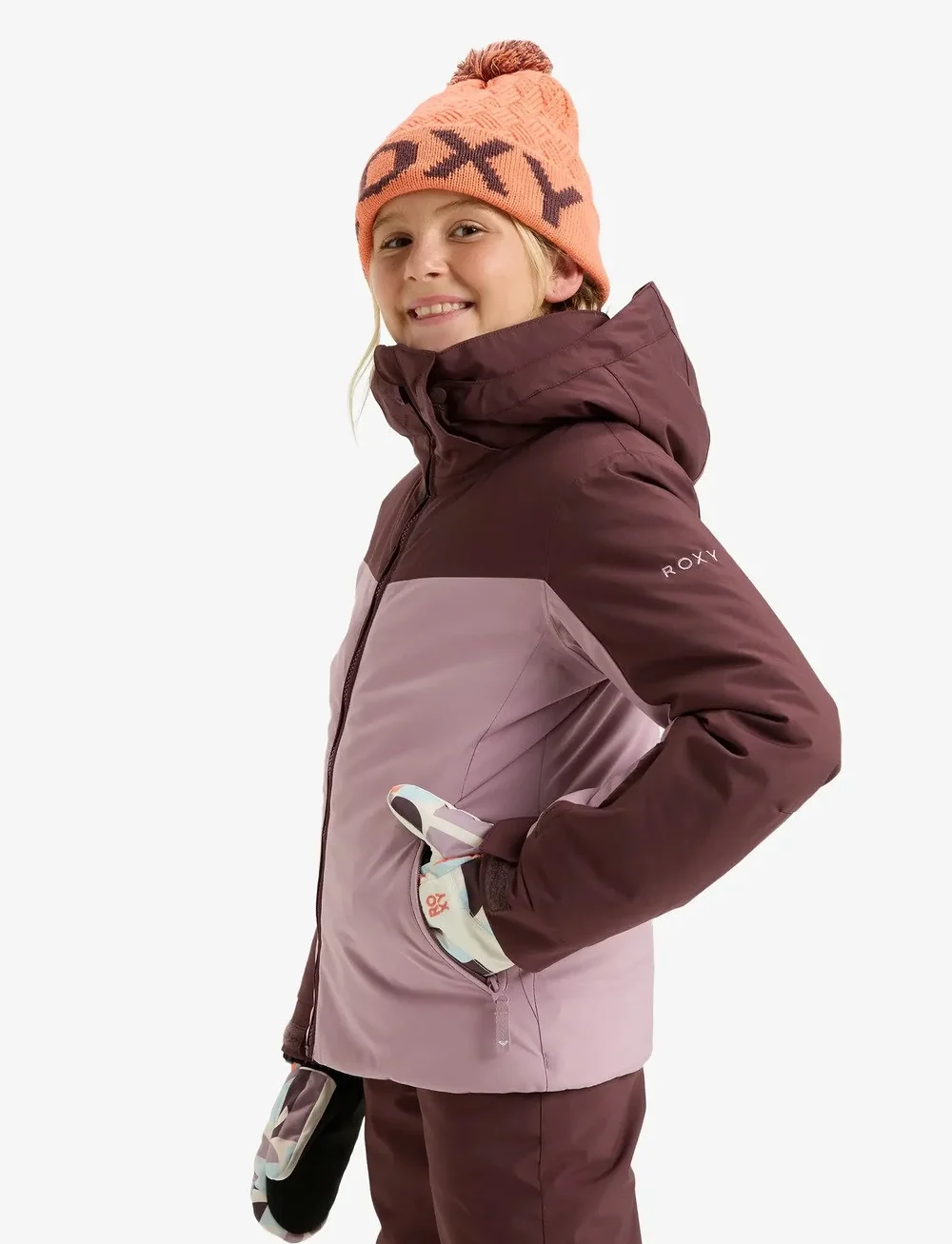 Roxy - FREE JET BLOCK GIRL JK - skijacken - discreet mauve - 5