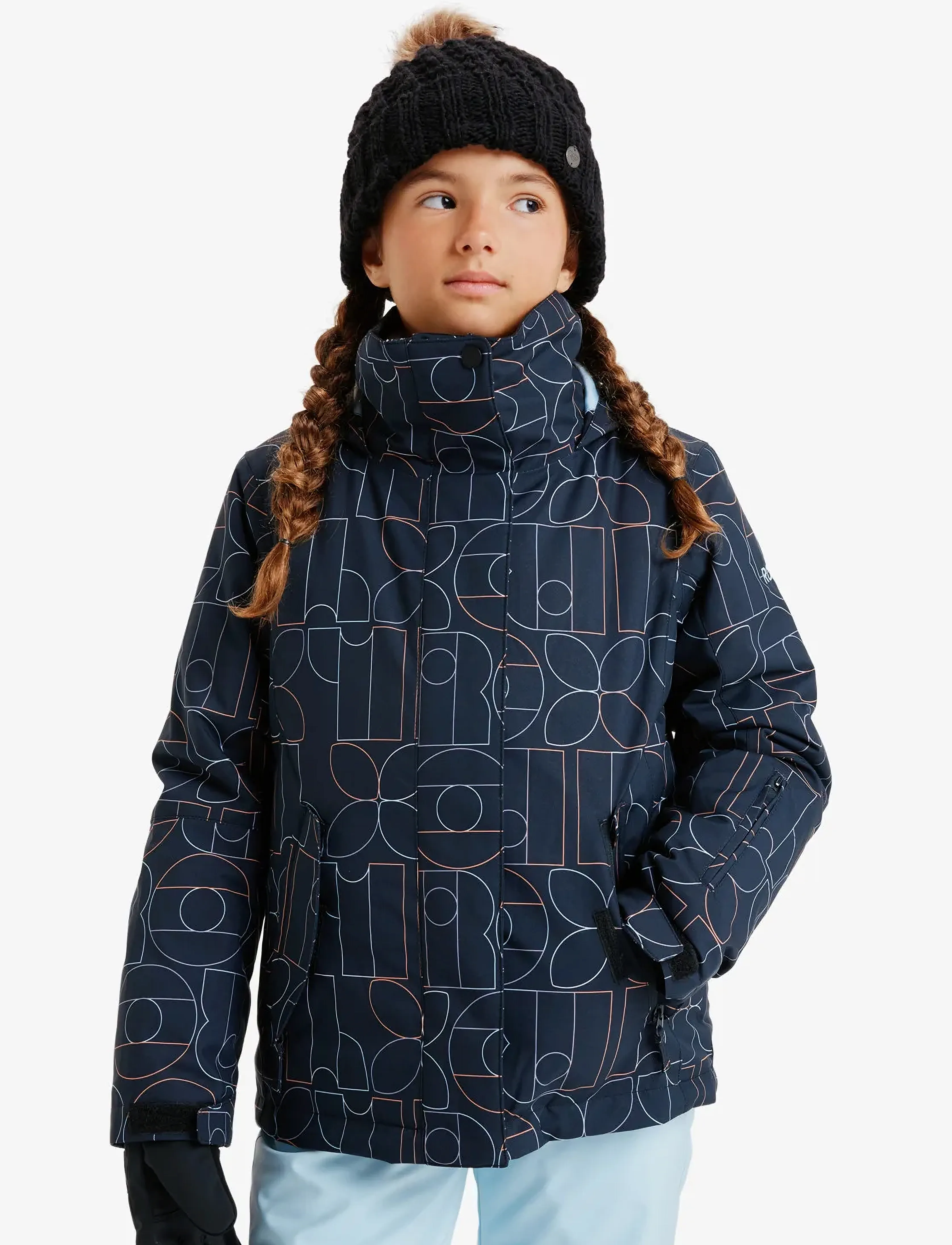 Roxy - ROXY JETTY GIRL JK - ski jackets - true black bobby line - 5
