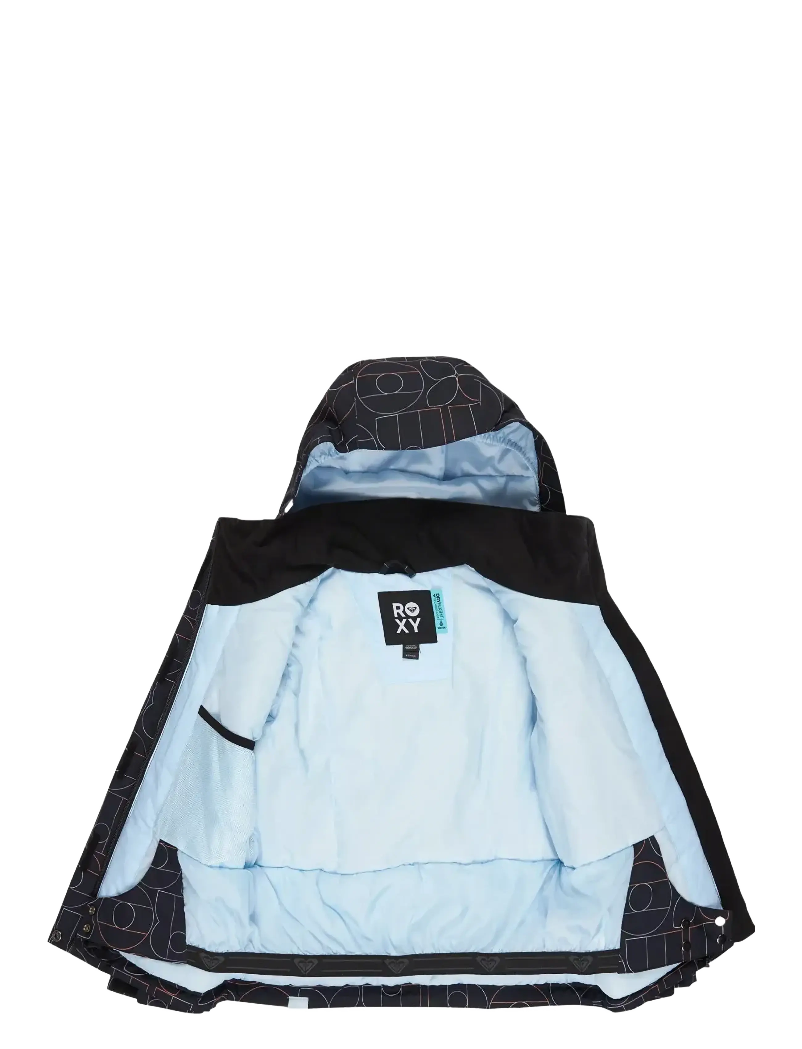 Roxy - ROXY JETTY GIRL JK - ski jackets - true black bobby line - 3