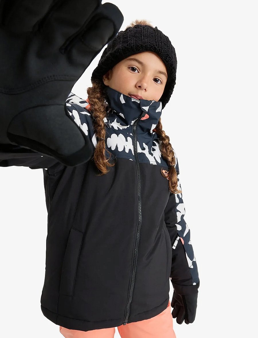 Roxy - GALAXY GIRL JK - skidjackor - true black big flower - 5