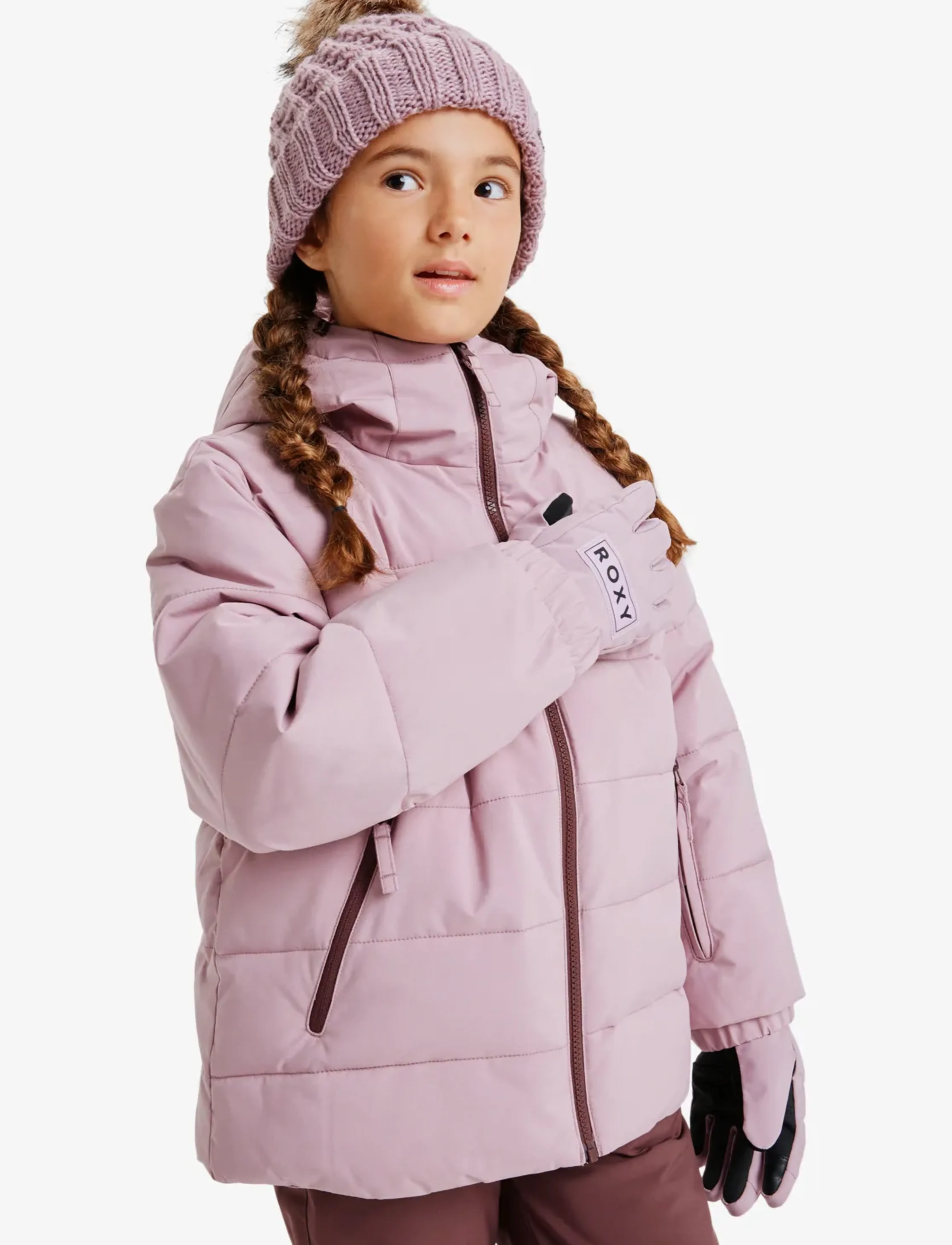 Roxy - SNOWYHILL PUFFY GIRL JK - skidjackor - discreet mauve - 5