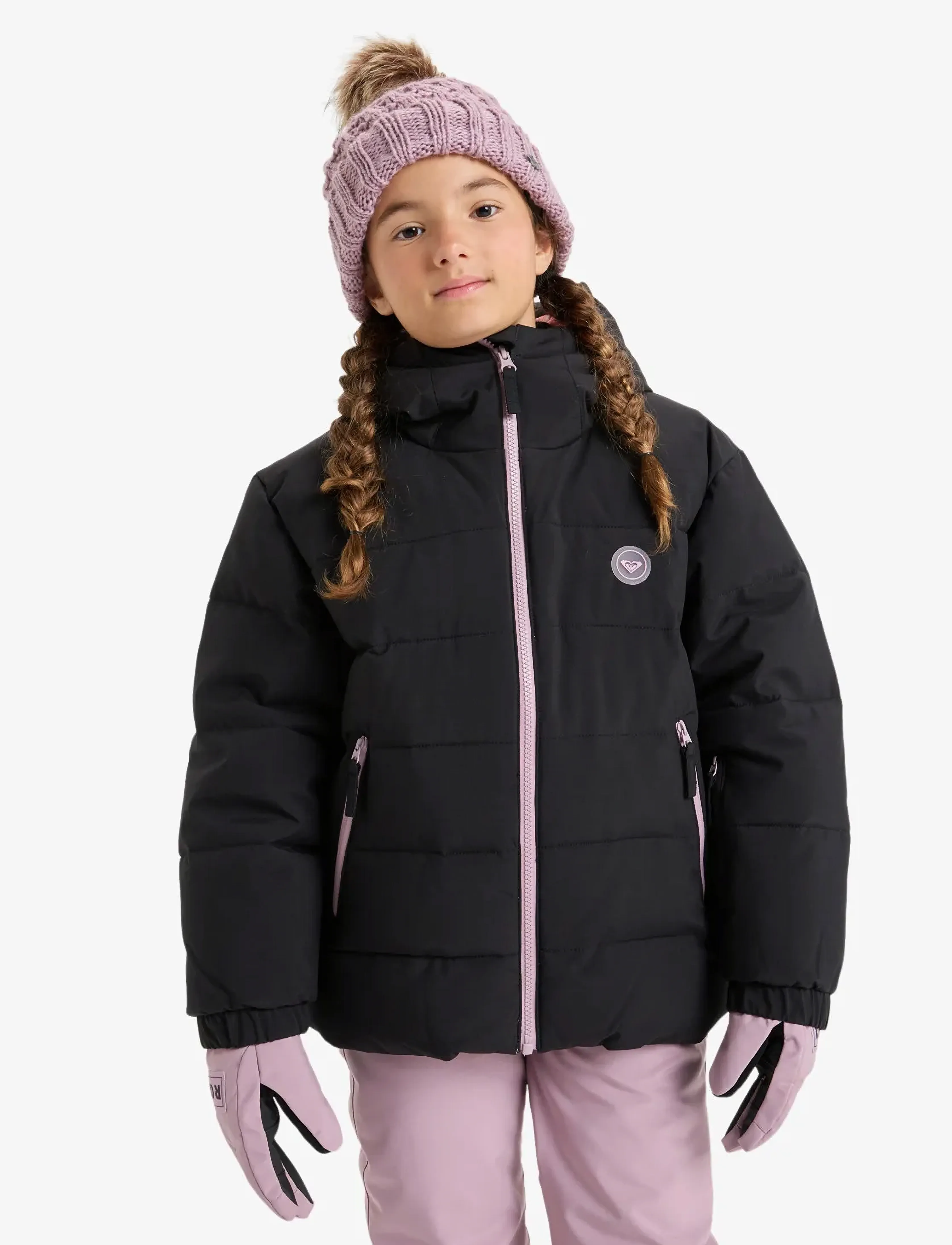 Roxy - SNOWYHILL PUFFY GIRL JK - skidjackor - true black - 5