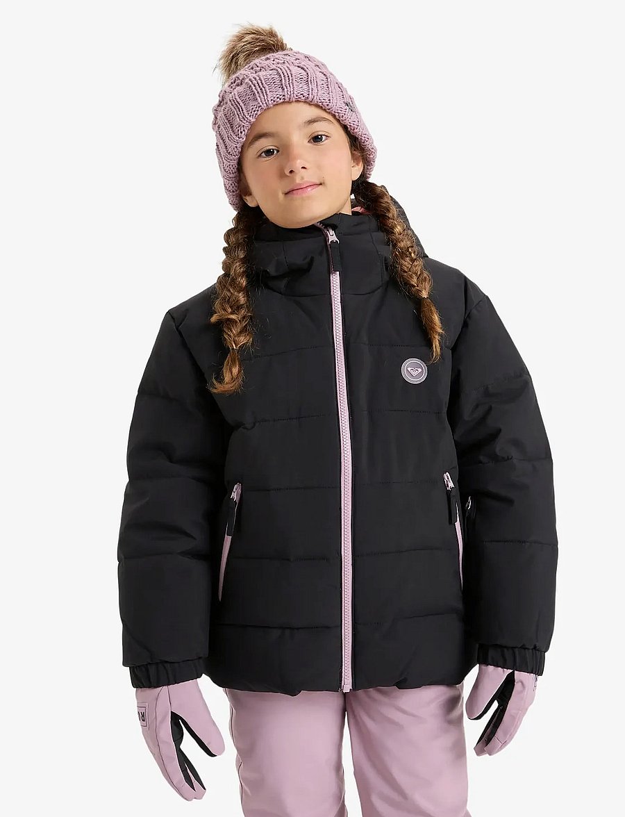 Roxy - SNOWYHILL PUFFY GIRL JK - skidjackor - true black - 5
