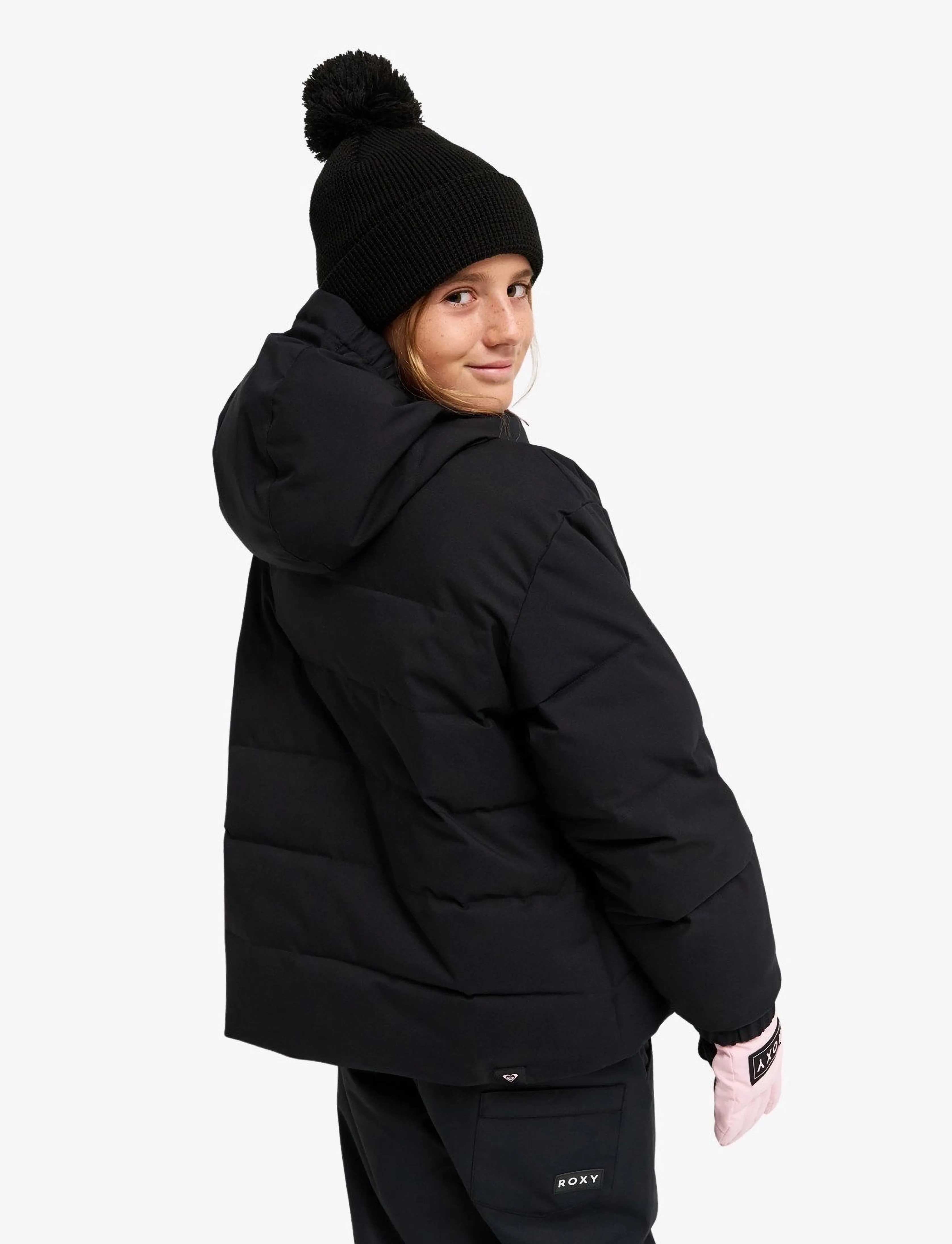 Roxy - SNOWYHILL PUFFY GIRL JK - skijacken - true black - 3