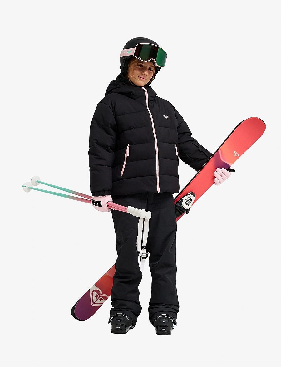 Roxy - SNOWYHILL PUFFY GIRL JK - skijacken - true black - 4