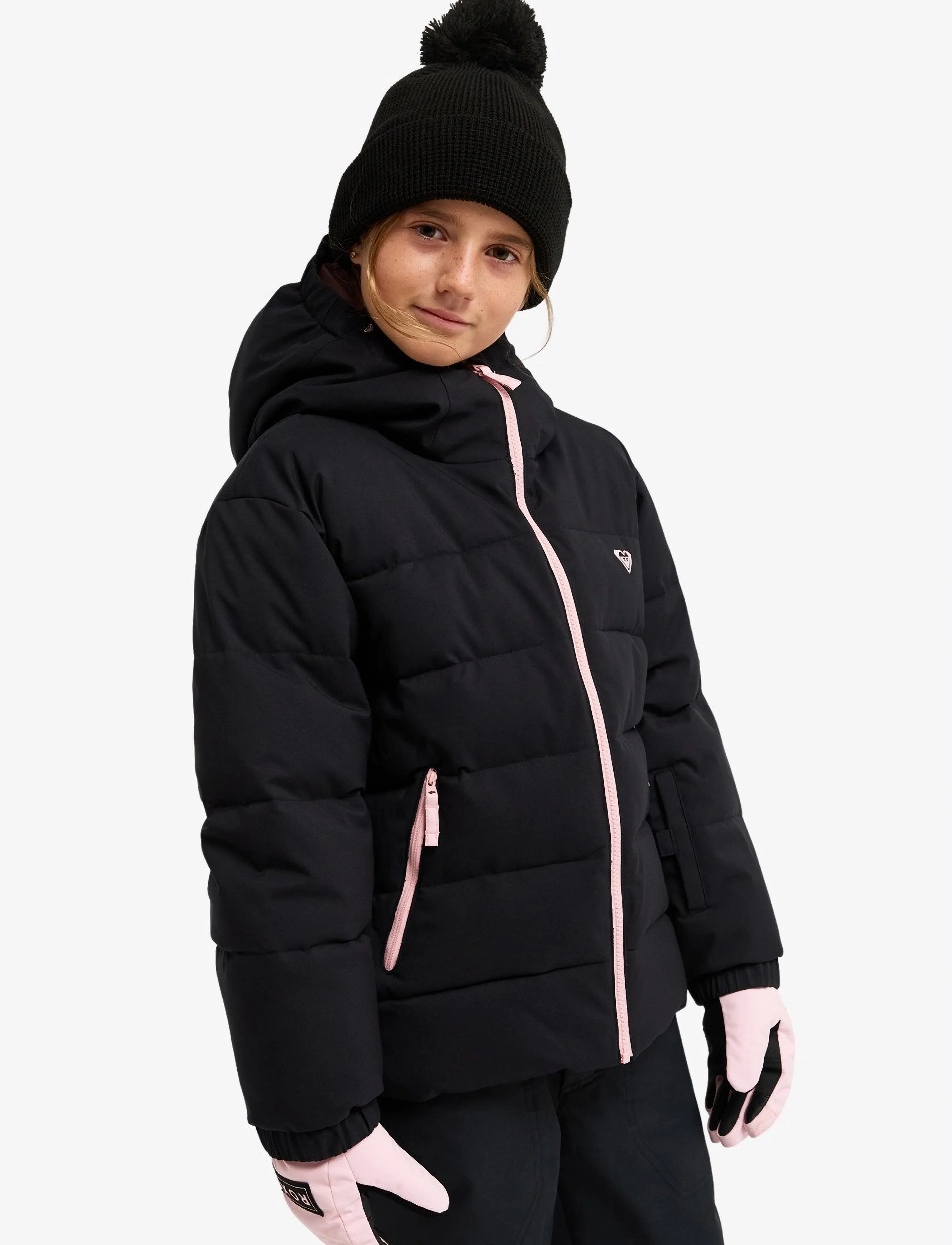 Roxy - SNOWYHILL PUFFY GIRL JK - skijacken - true black - 5