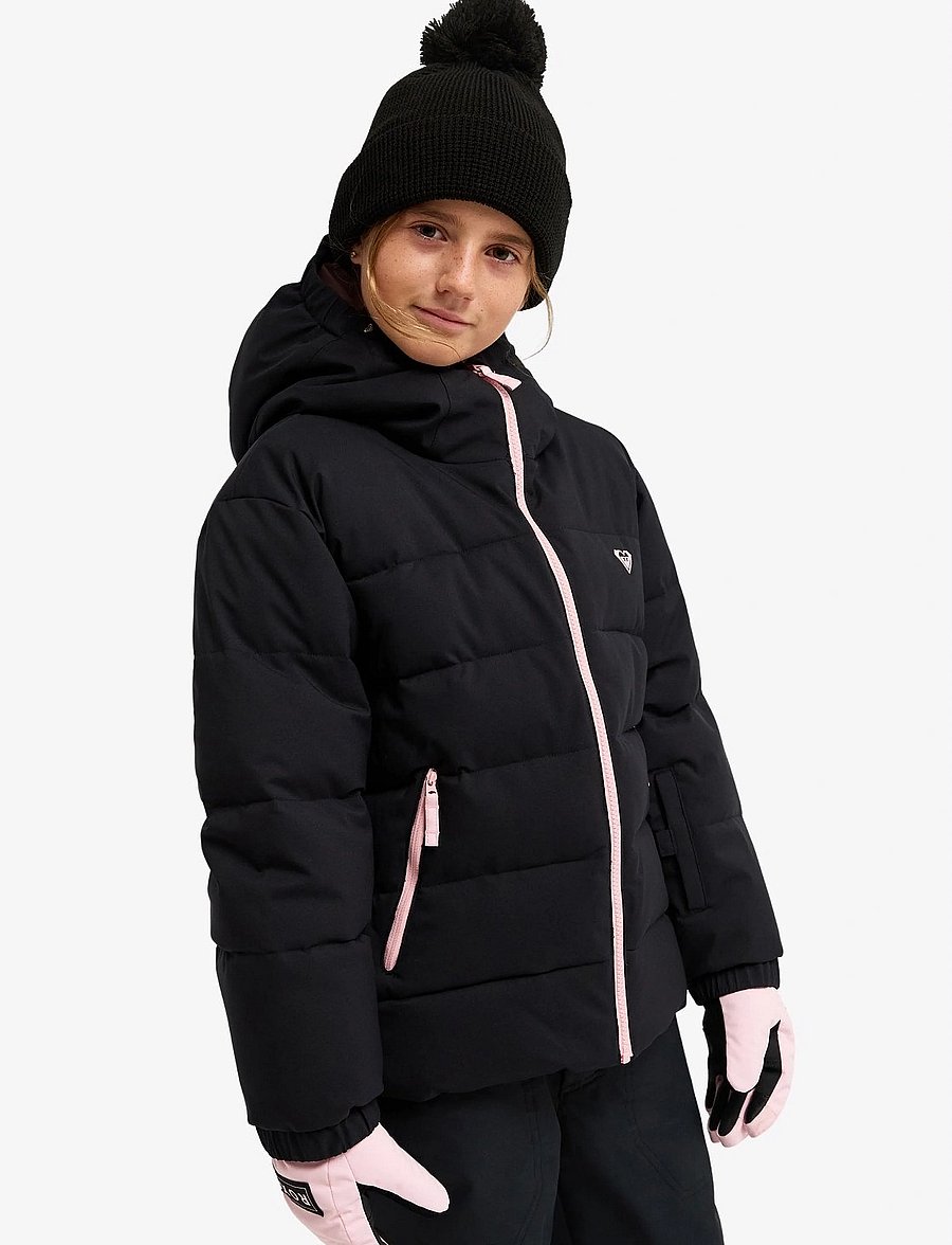 Roxy - SNOWYHILL PUFFY GIRL JK - skijacken - true black - 5