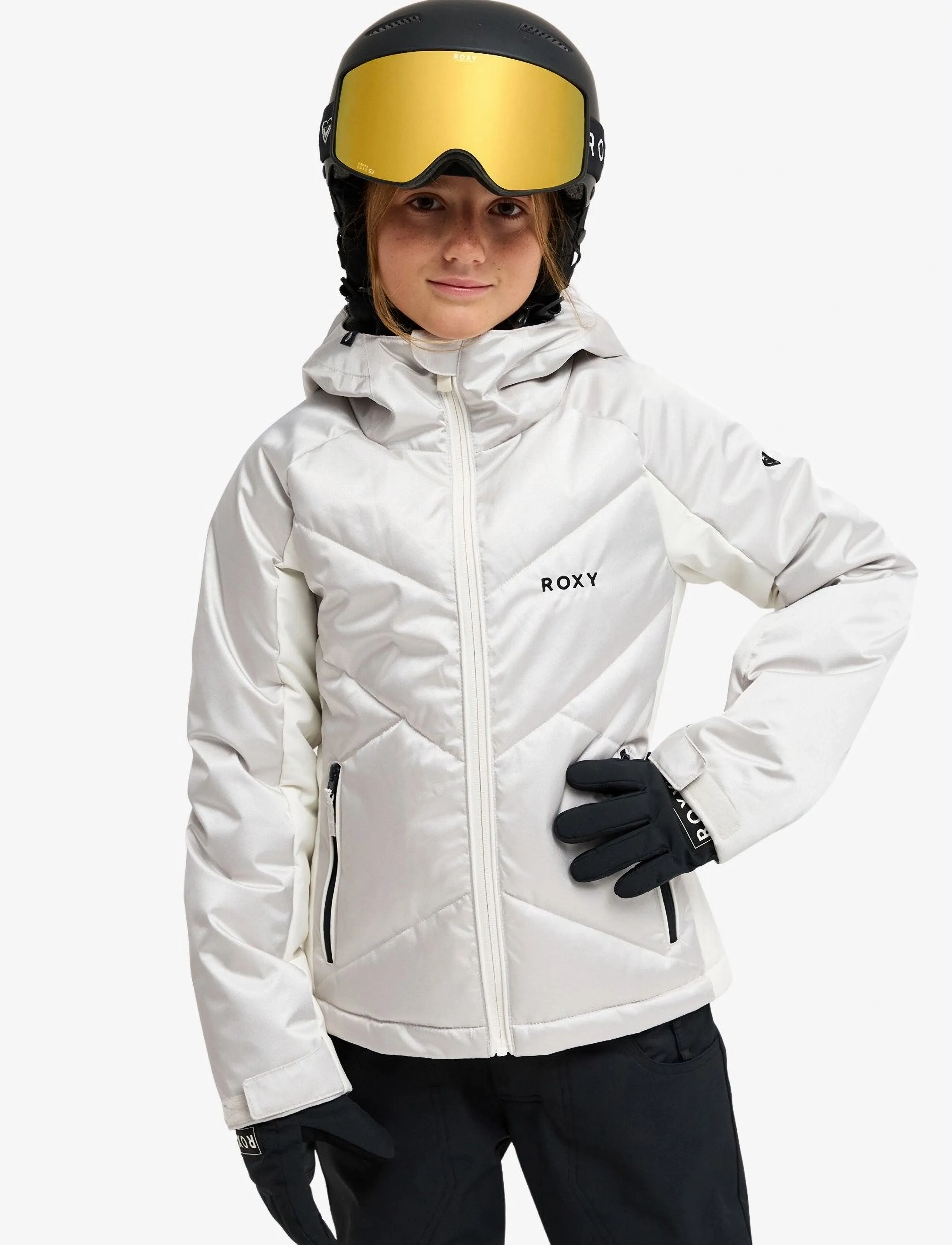 Roxy - SNOWDRIFT GIRL JK - skijacken - silver - 0