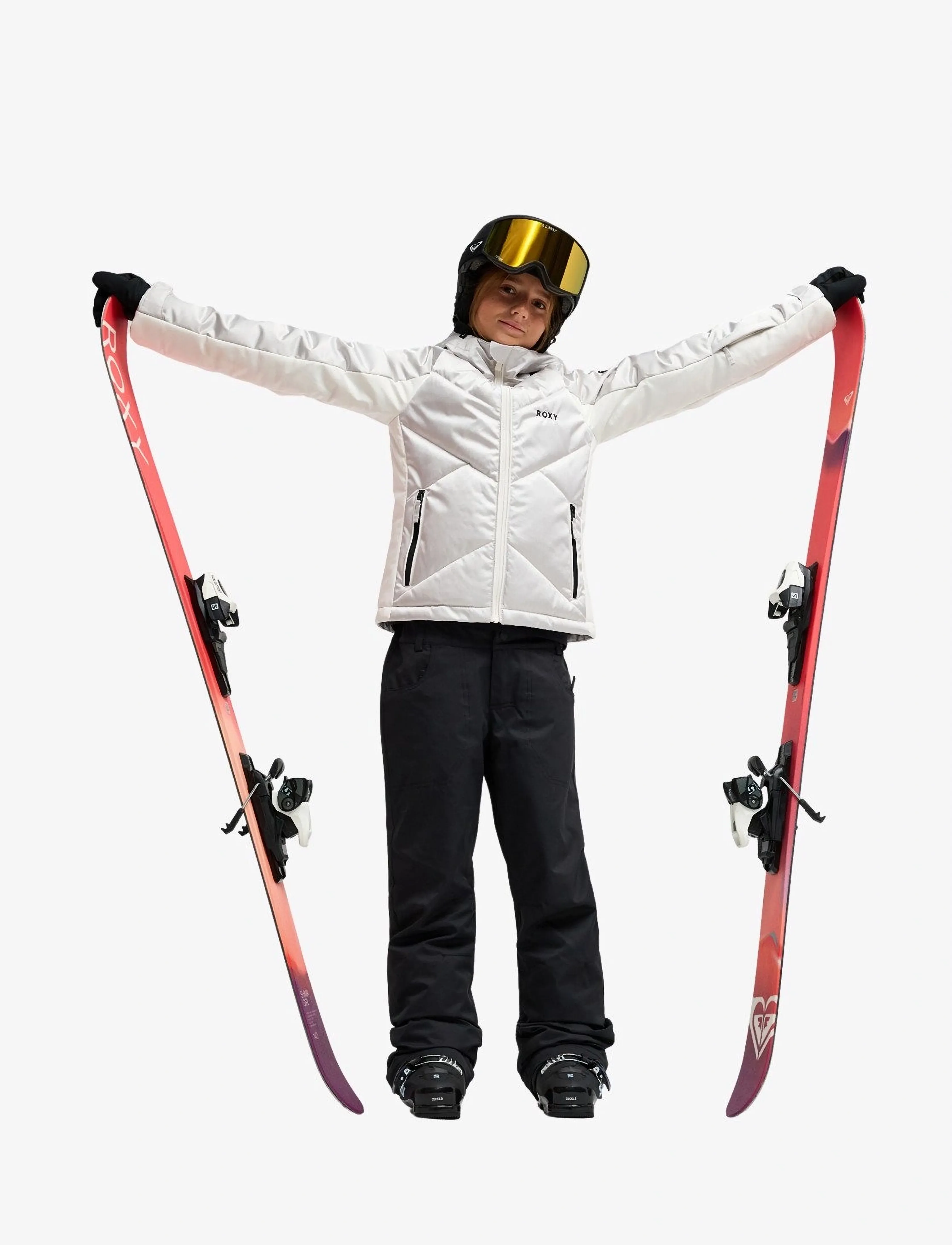 Roxy - SNOWDRIFT GIRL JK - skijacken - silver - 4