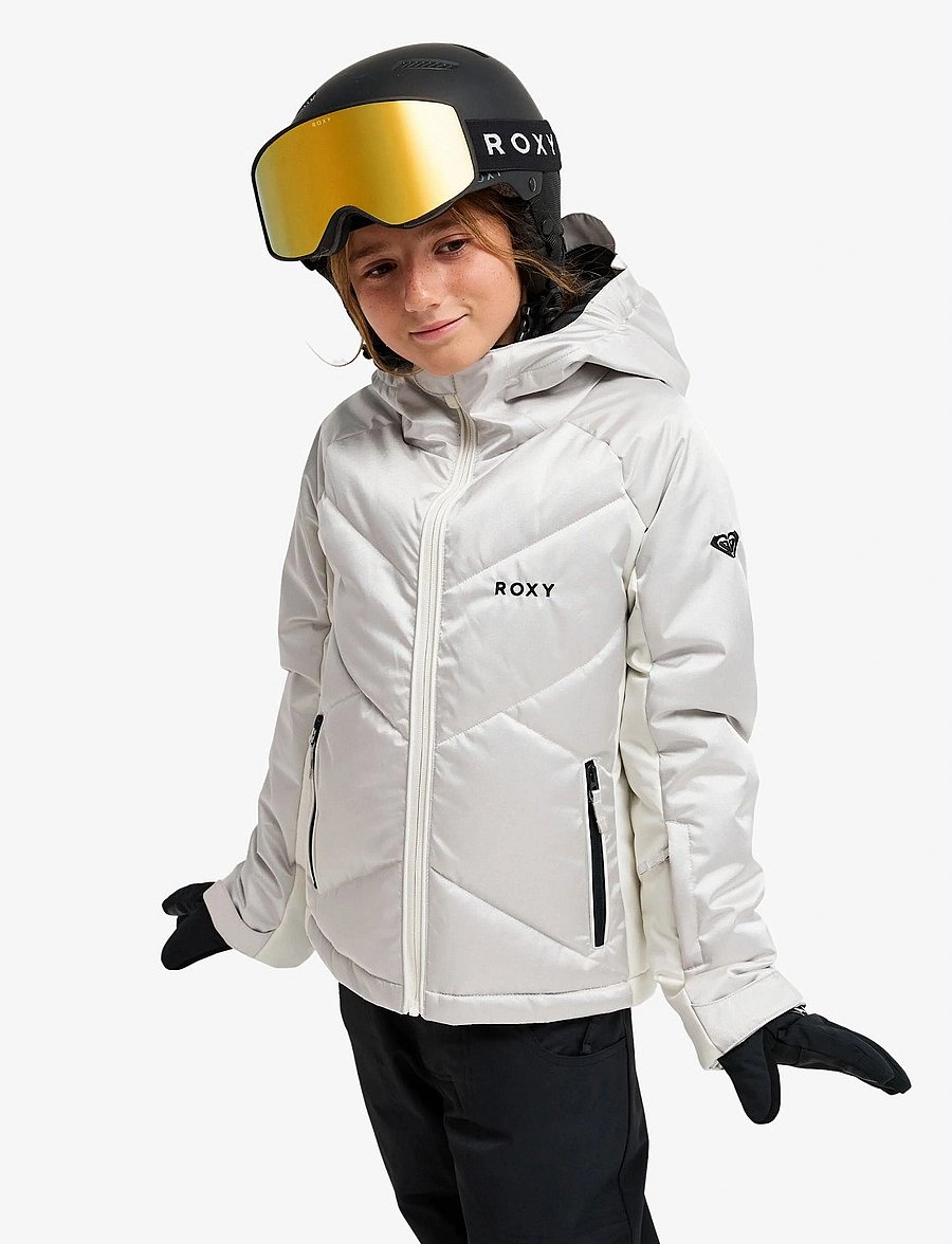 Roxy - SNOWDRIFT GIRL JK - skijacken - silver - 5