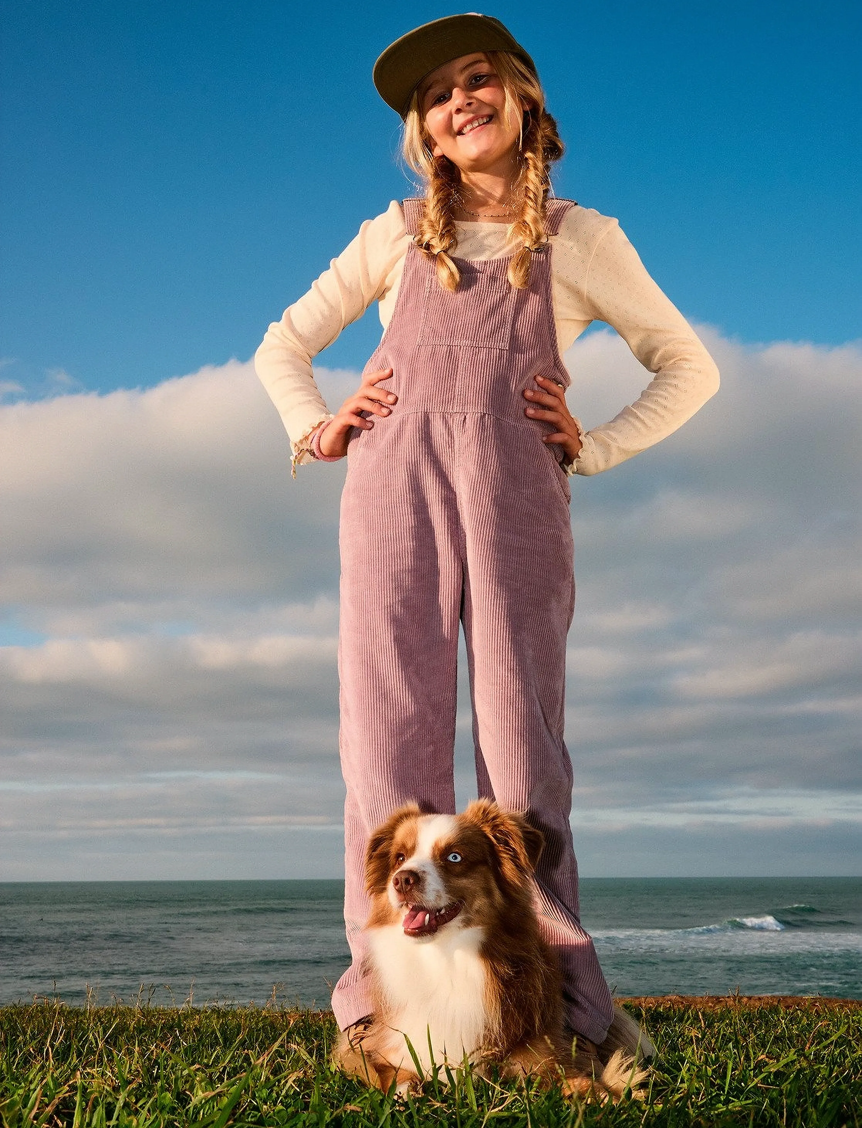 Roxy BABY DUNE ONESIE - Hängselbyxor - NIRVANA / pink/rose