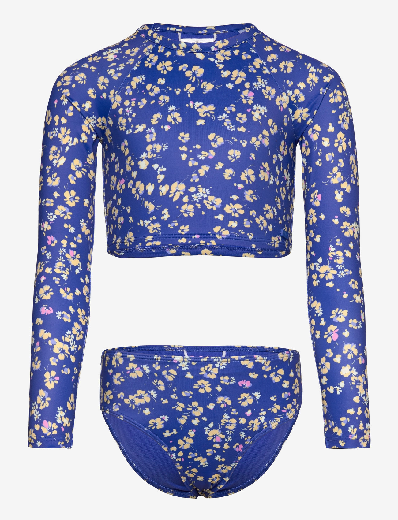 Roxy - SHADOW FLORAL CROP LYCRA SET - baddräkter - dazzling blue coastline ditsy - 0