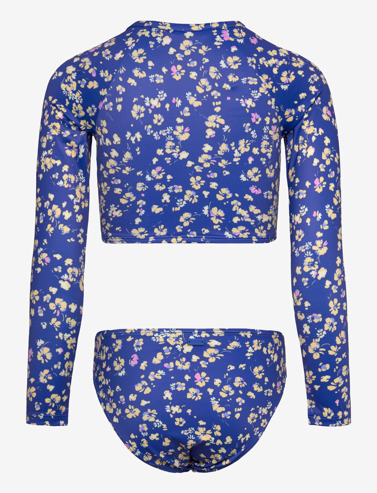 Roxy - SHADOW FLORAL CROP LYCRA SET - baddräkter - dazzling blue coastline ditsy - 1