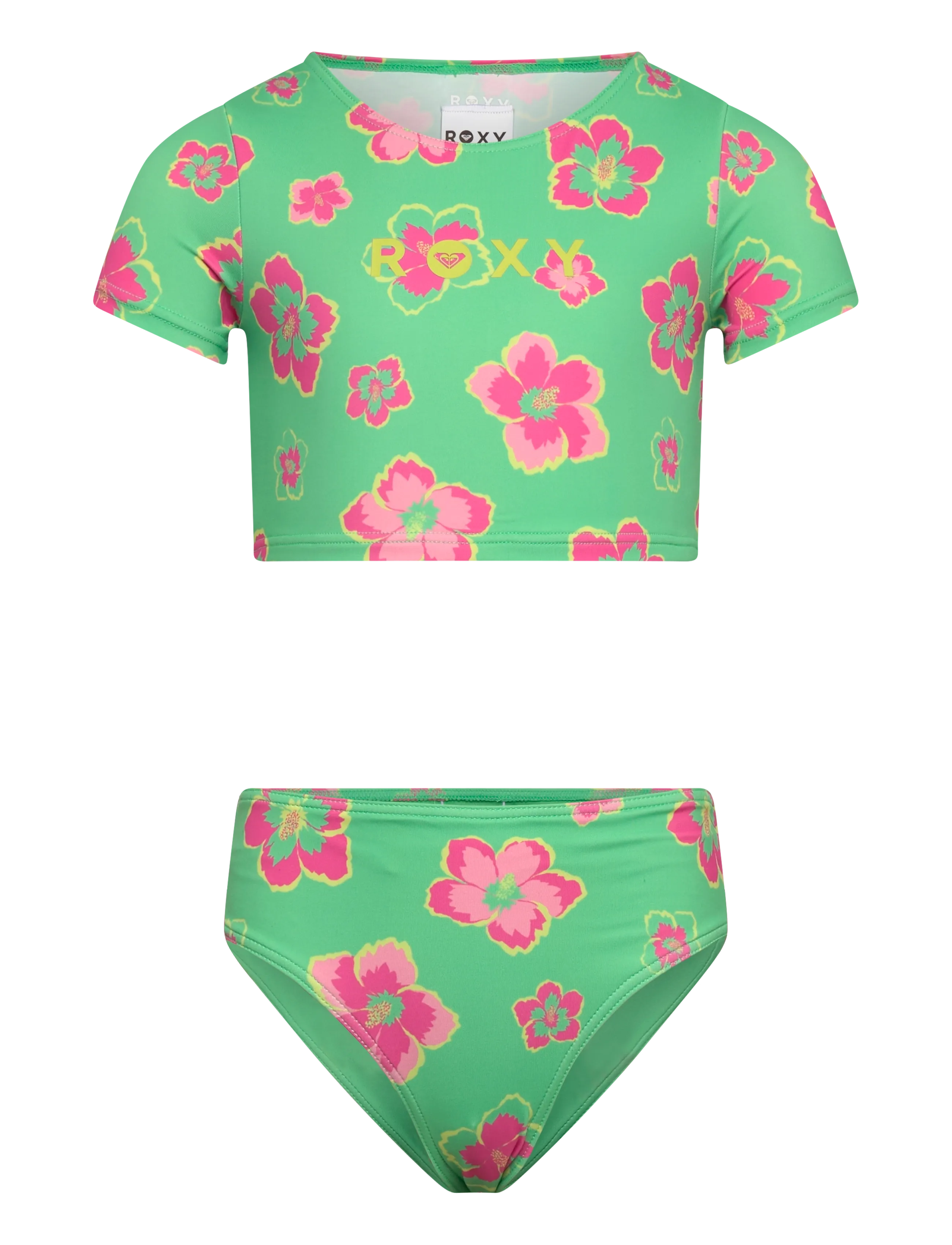 ROXY Tropicool Crop Lycra Set Grün - 152 - Damen