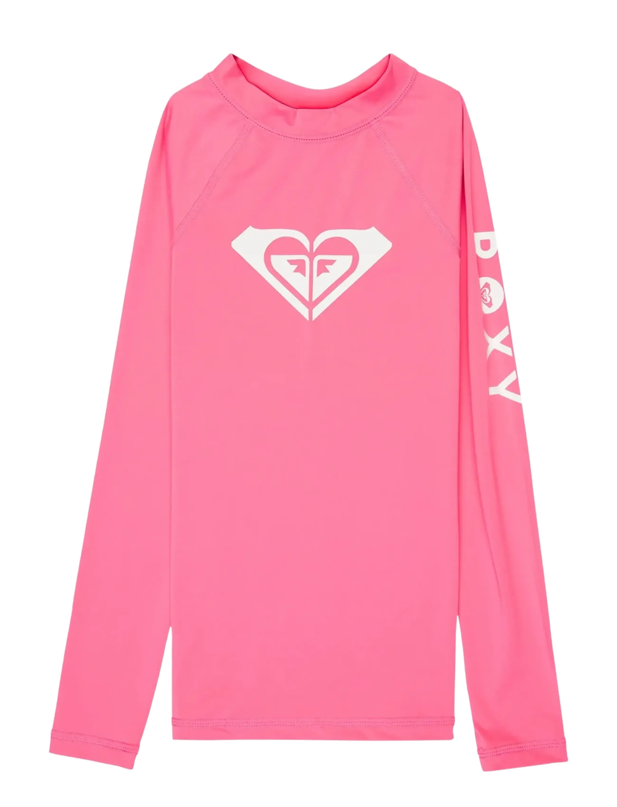 Roxy Whole Hearted Ls, Børn, Langærmet Rashguard, Pink, Str: 170