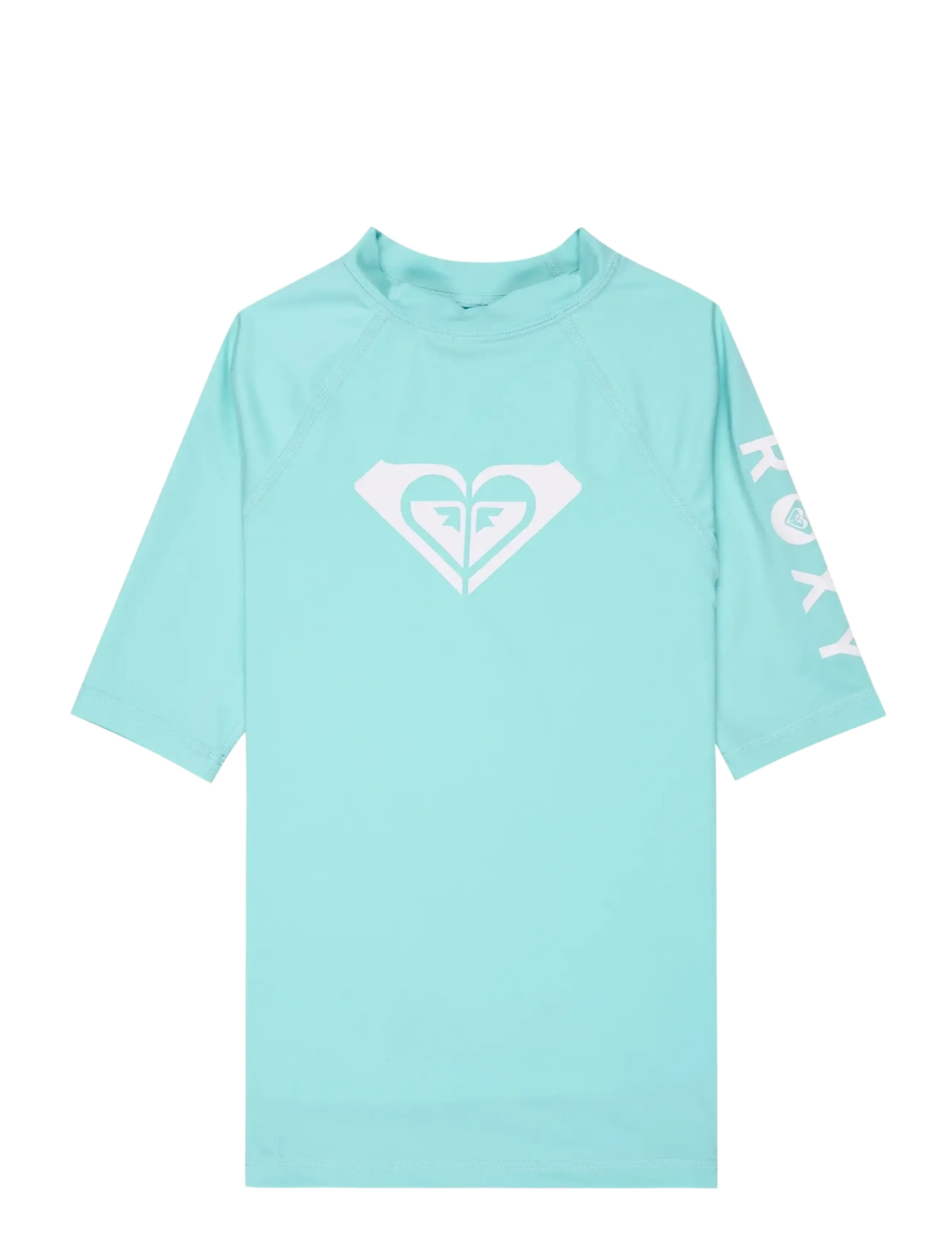 Roxy Whole Hearted Ss, 176, Blue, Badetøj > Swim Overdele, Børn
