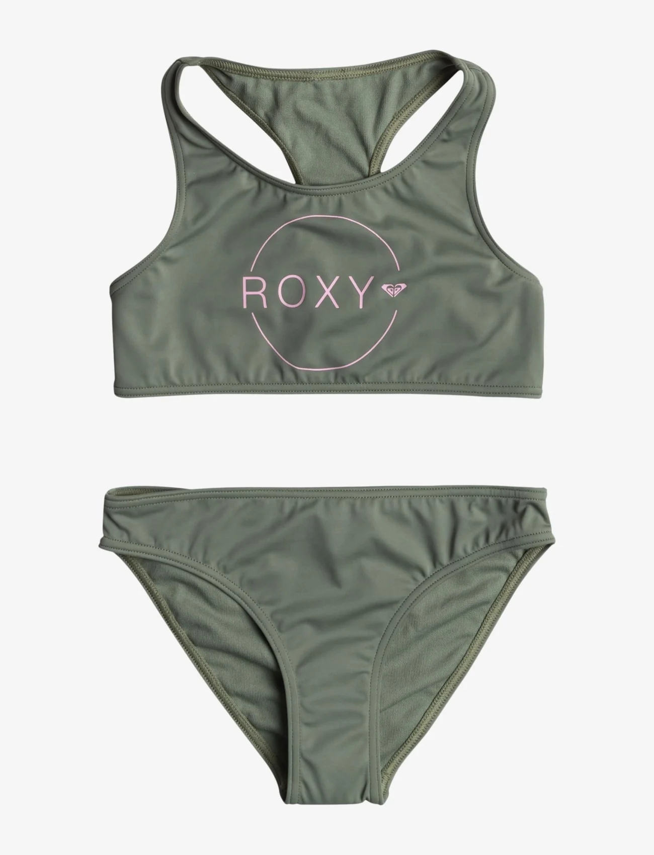 Roxy - BASIC ACTIVE CROP TOP SET - bikinis - agave green - 0
