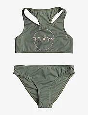Roxy - BASIC ACTIVE CROP TOP SET - sommerkupp - agave green - 0