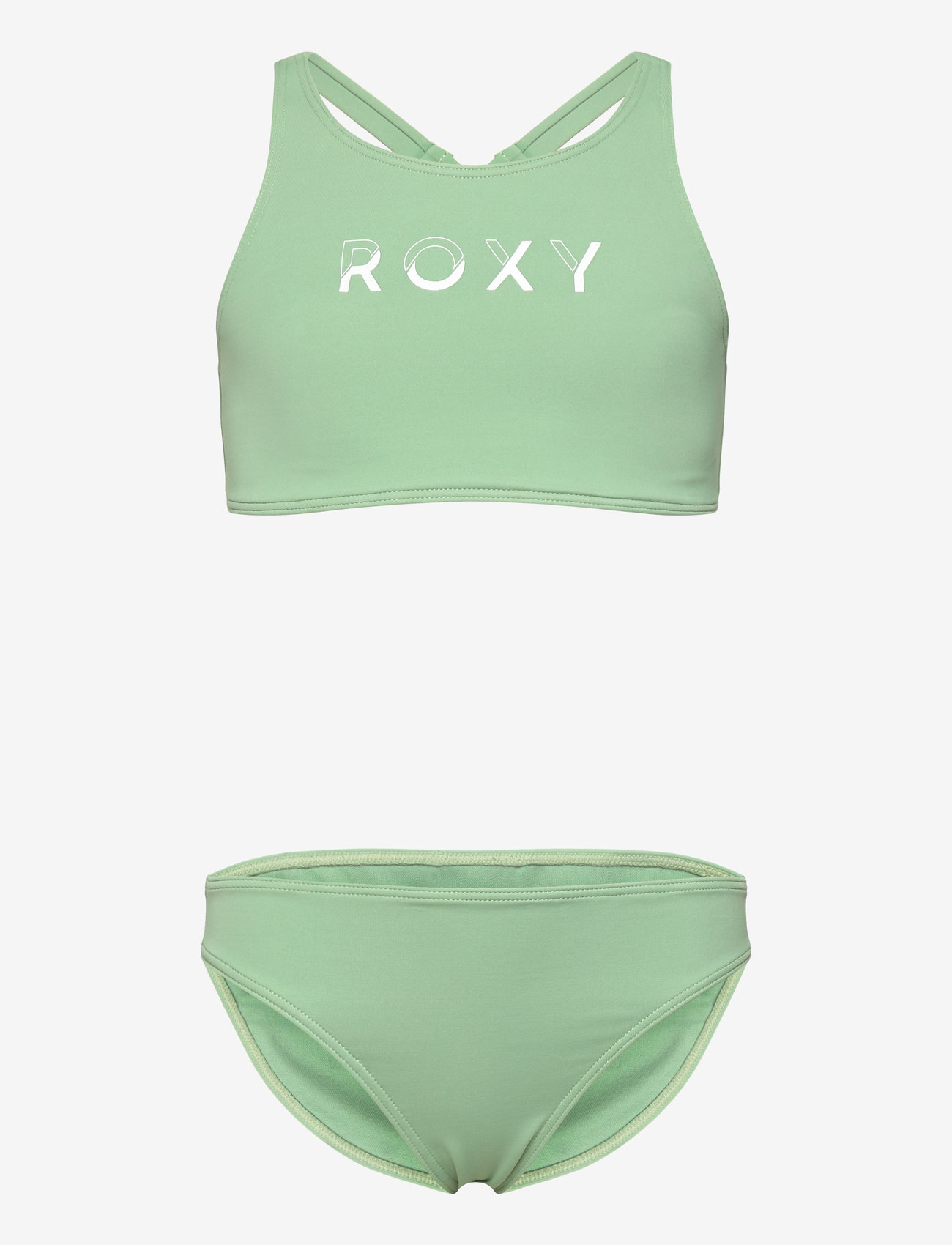 Roxy - SOLID ACTIVE RG CROP TOP SET - die niedrigsten preise - basil - 0