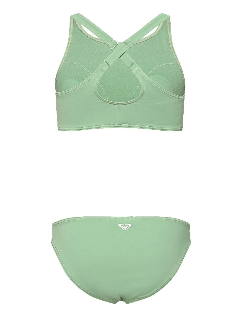 Roxy - SOLID ACTIVE RG CROP TOP SET - bikinis - basil - 1