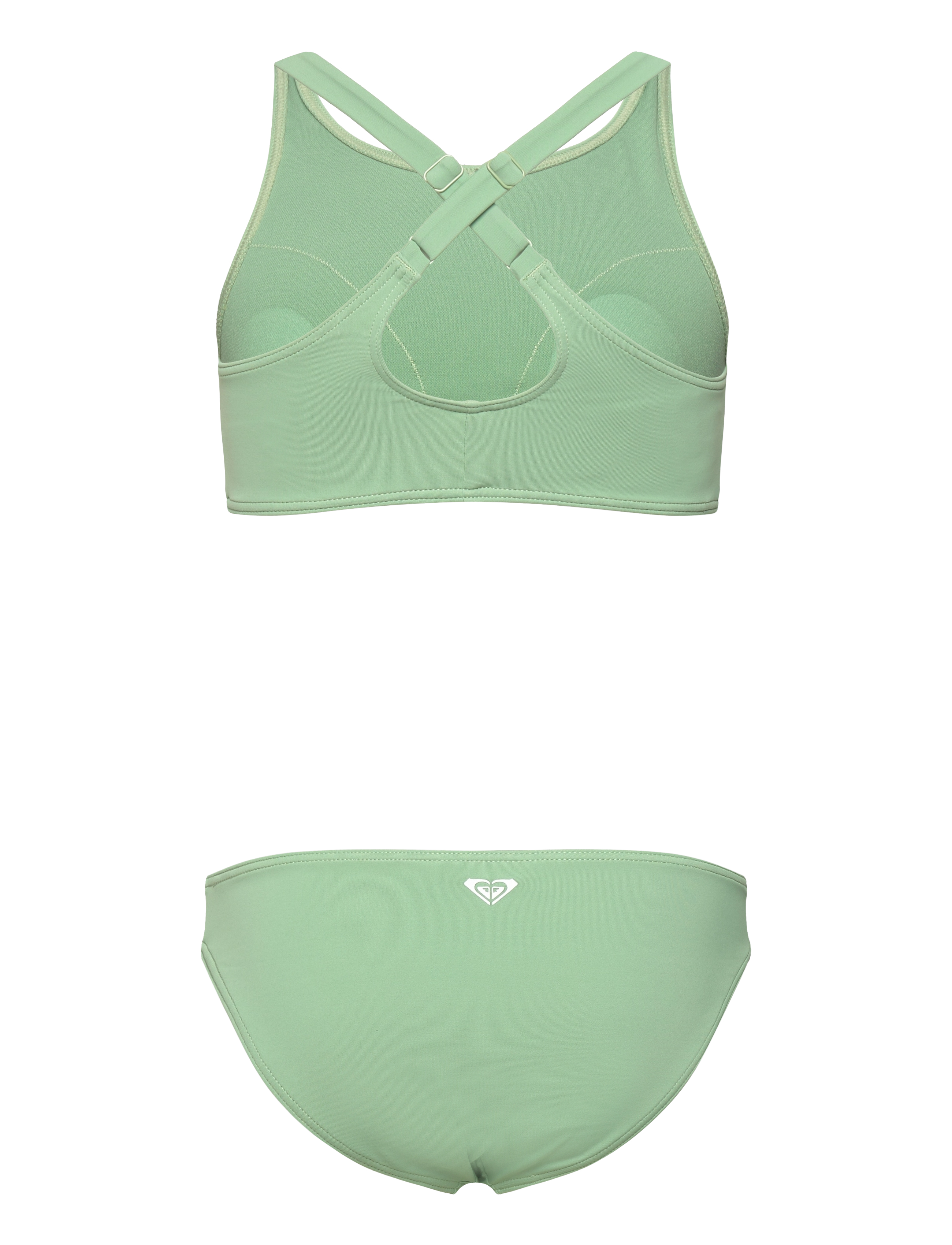 Roxy - SOLID ACTIVE RG CROP TOP SET - bikiniai - basil - 1