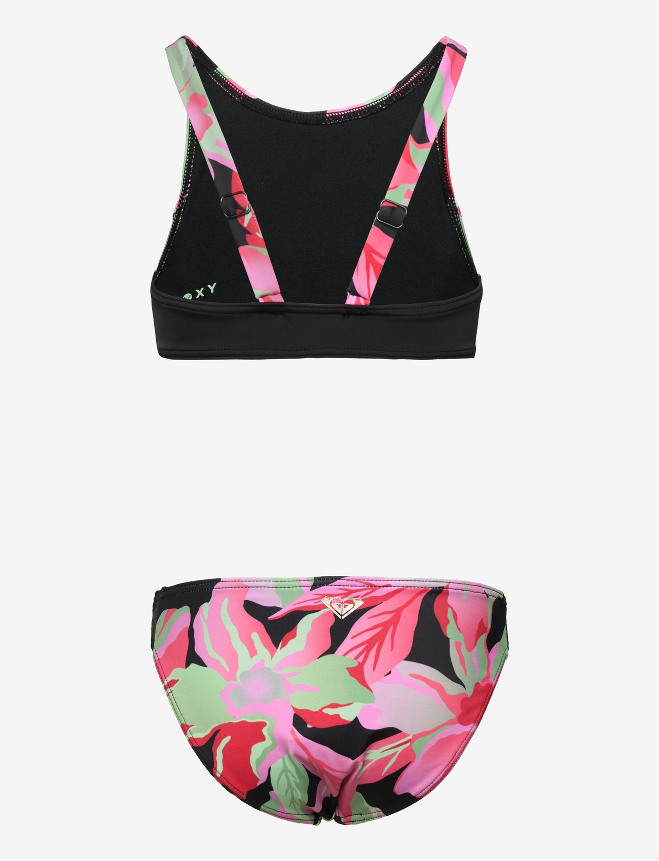 Roxy - ACTIVE RG CROP TOP SET - die niedrigsten preise - anthracite the moves floral - 1