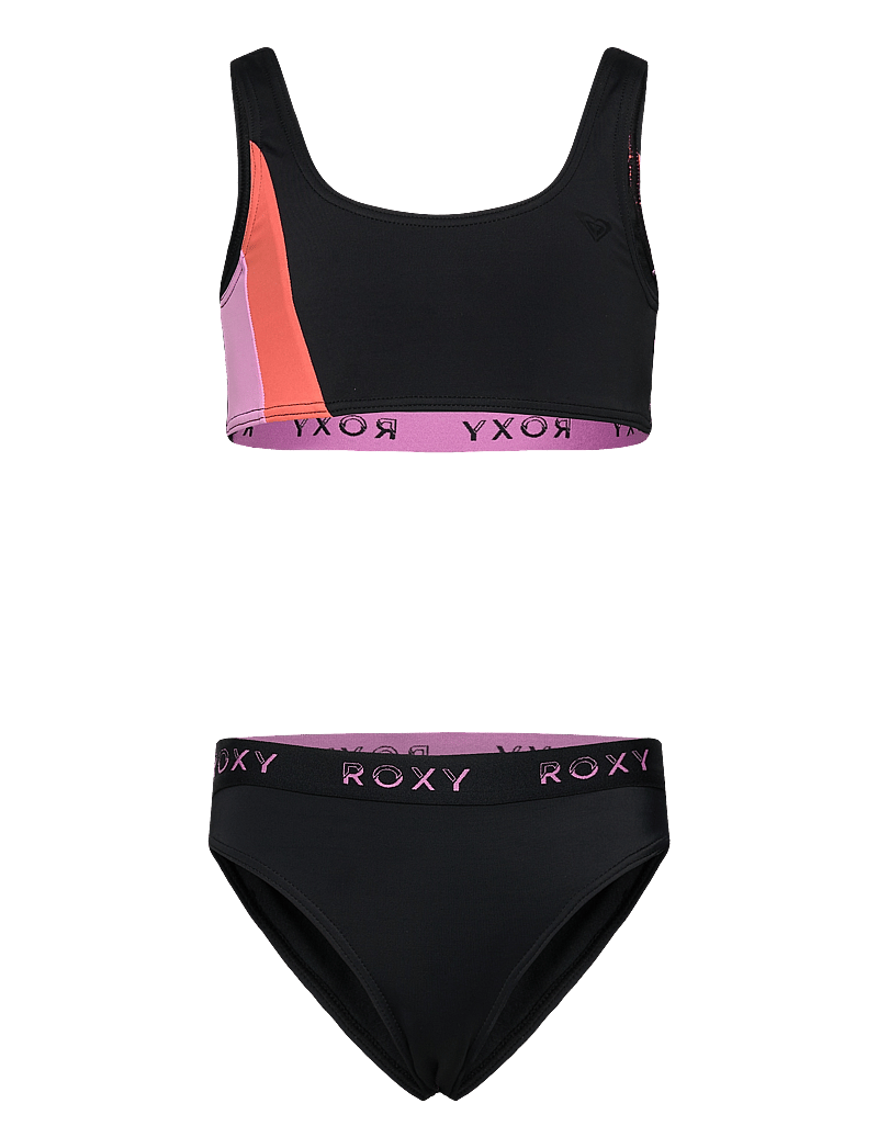 Roxy - COLORBLOCK BRALETTE SET - bikinis - anthracite - 0