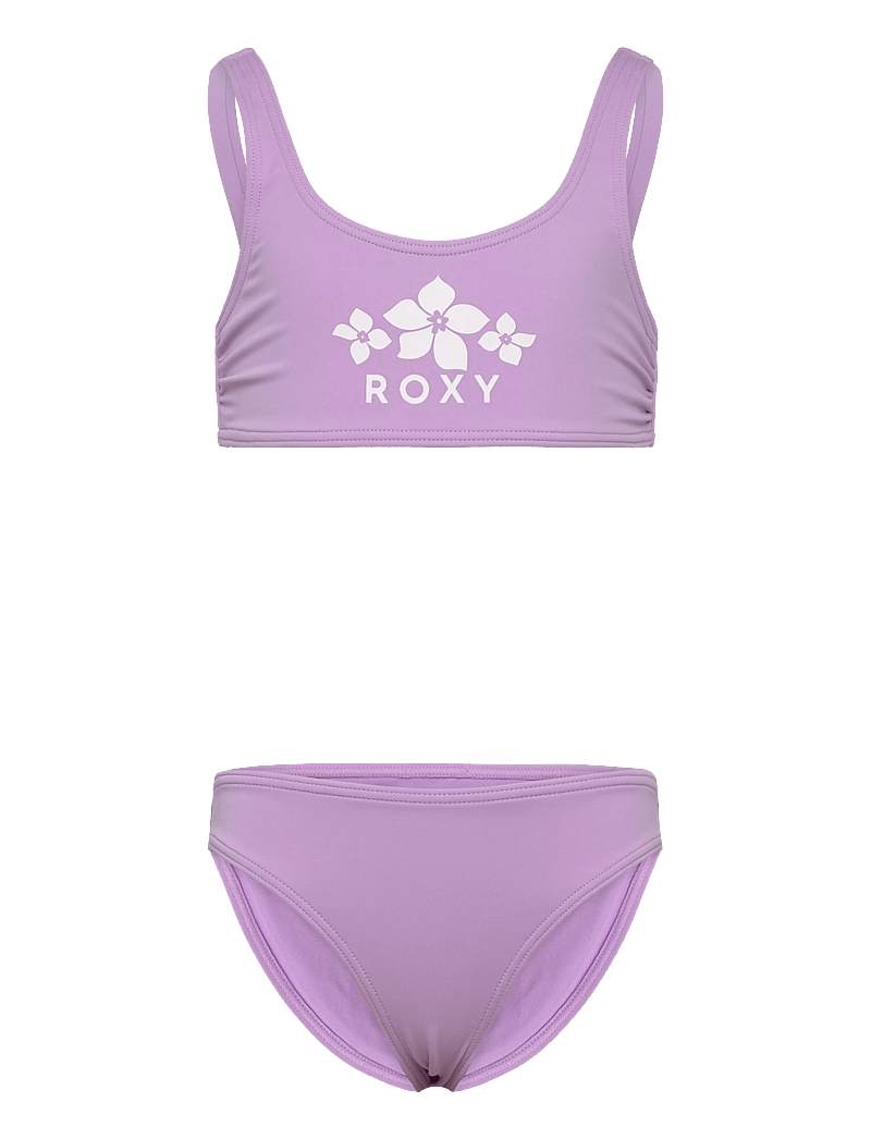 Roxy - SOLID ACTIVE RG BRALETTE SET - bikinis - crocus petal - 1