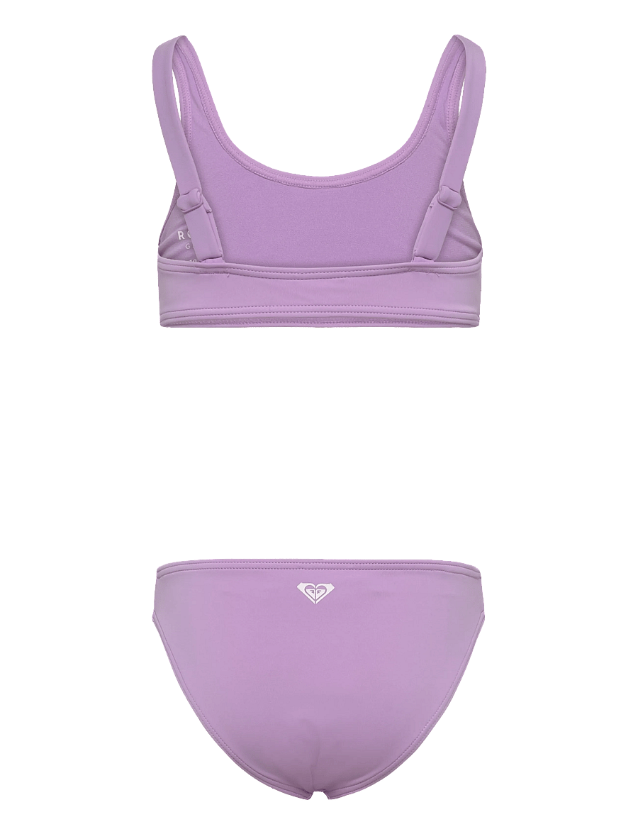 Roxy - SOLID ACTIVE RG BRALETTE SET - bikiniai - crocus petal - 2