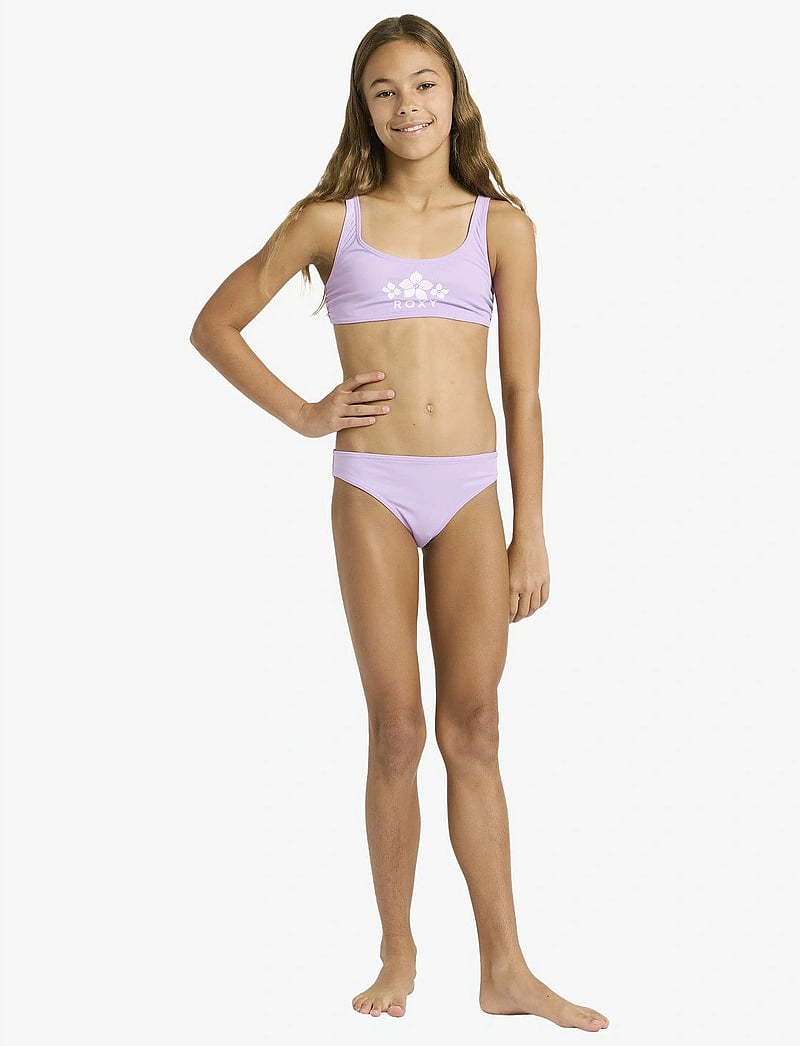 Roxy - SOLID ACTIVE RG BRALETTE SET - bikinis - crocus petal - 4