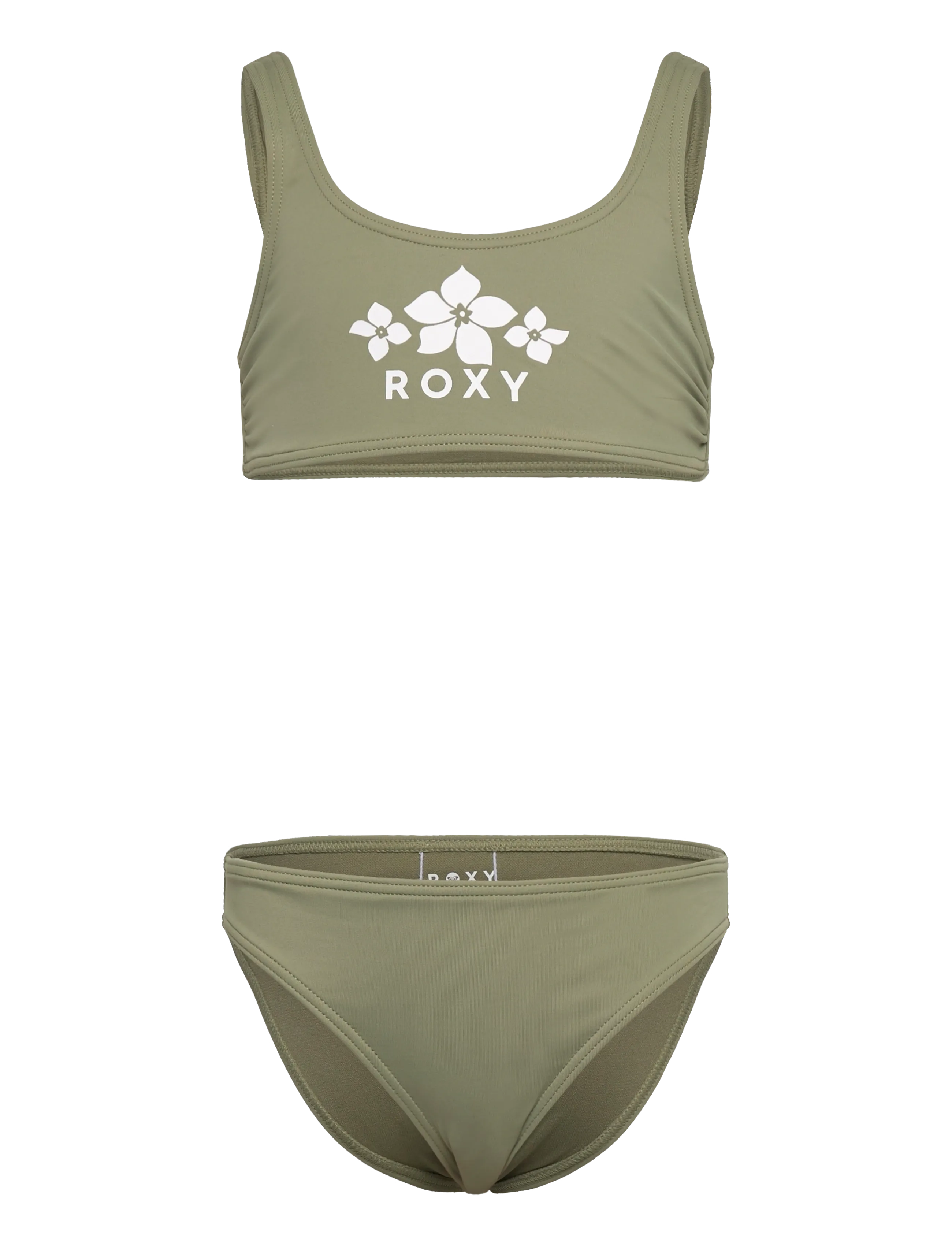 ROXY Solid Active Rg Bralette Set Khaki - 116 - Kinder
