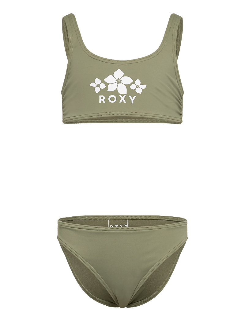 Roxy - SOLID ACTIVE RG BRALETTE SET - bikinit - oil green - 1