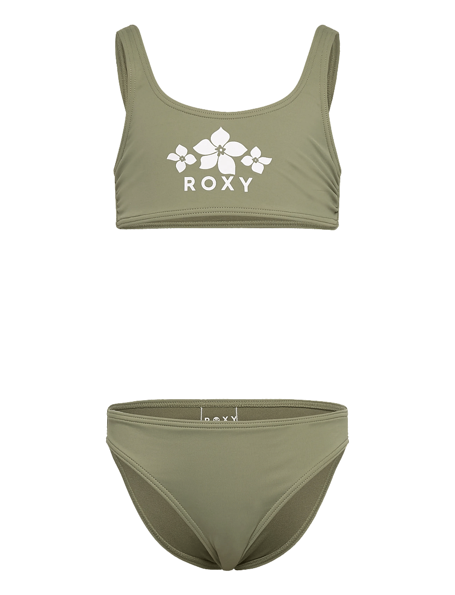 Roxy - SOLID ACTIVE RG BRALETTE SET - bikini - oil green - 1