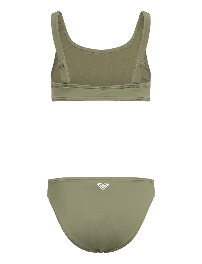 Roxy - SOLID ACTIVE RG BRALETTE SET - bikinit - oil green - 2