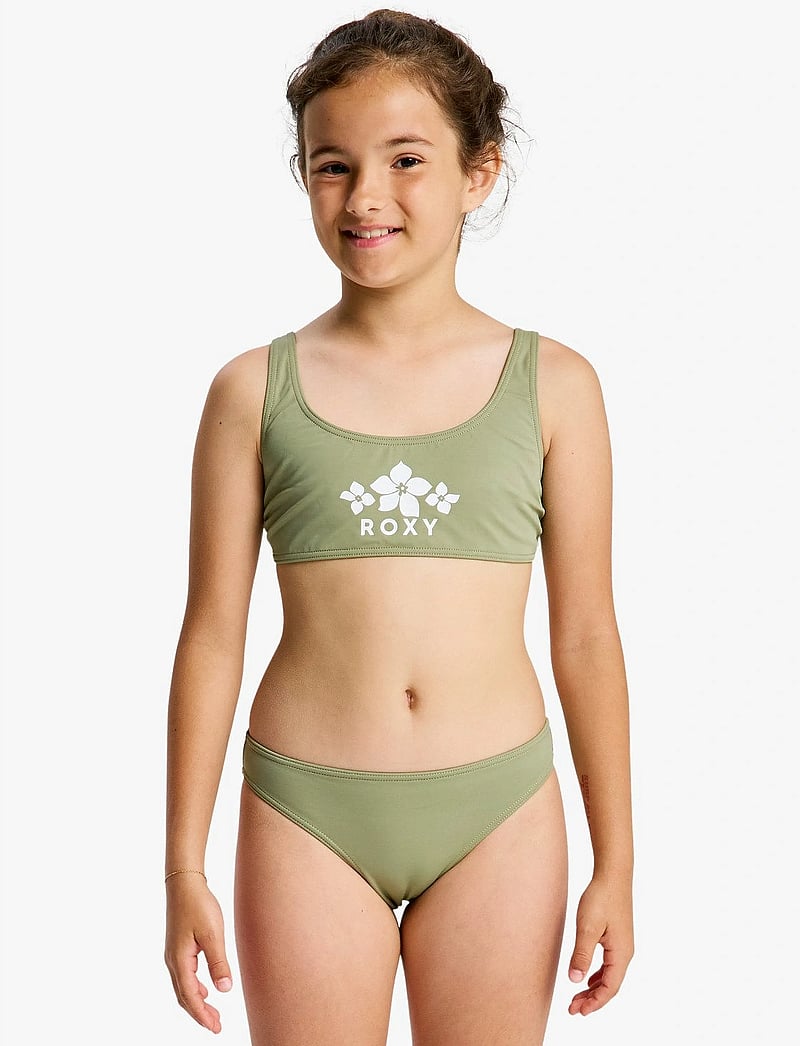 Roxy - SOLID ACTIVE RG BRALETTE SET - bikinit - oil green - 0