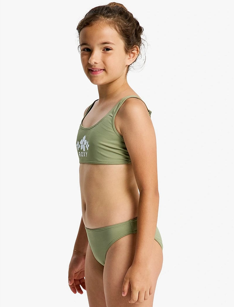 Roxy - SOLID ACTIVE RG BRALETTE SET - bikinit - oil green - 4