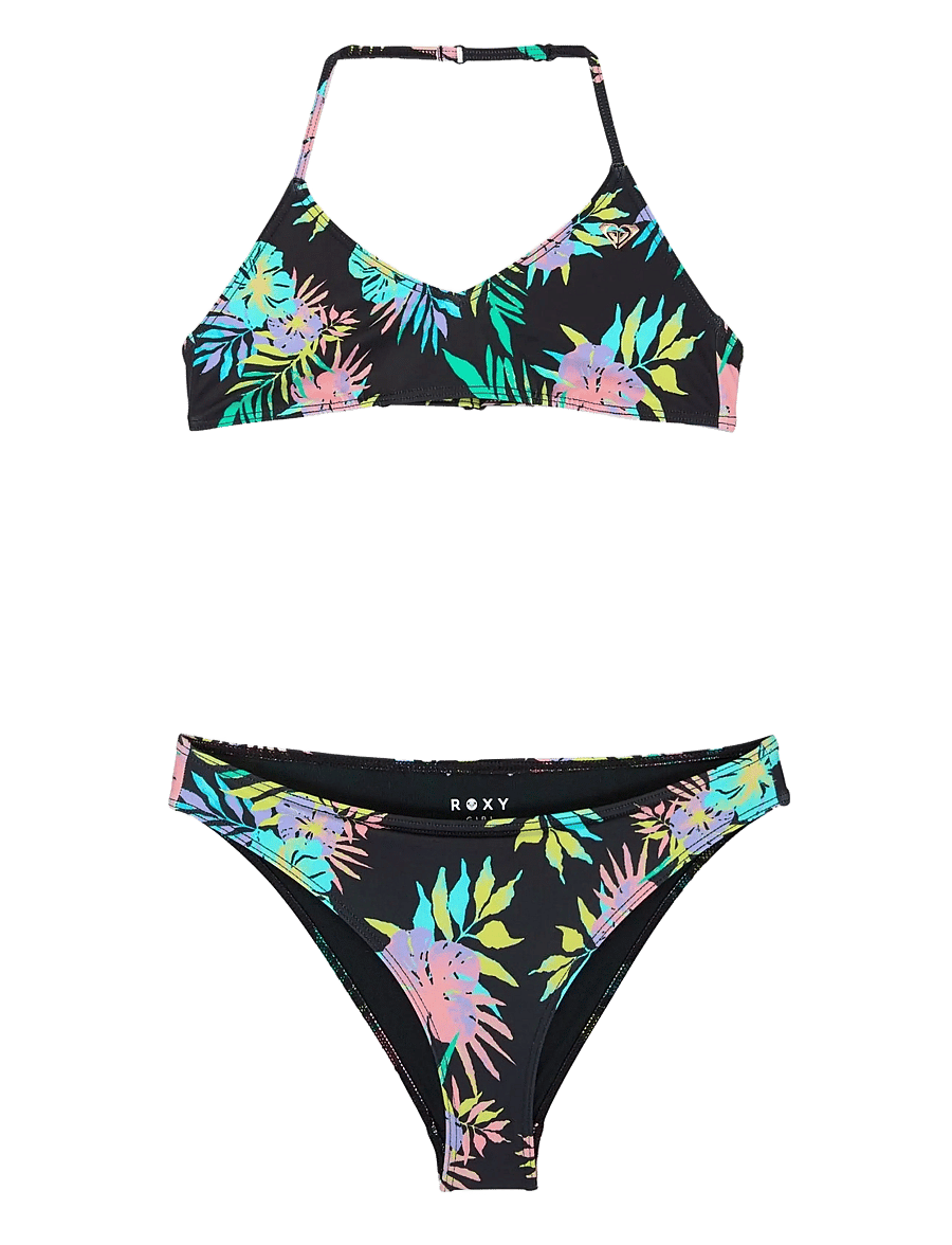 Roxy - ROXY ACTIVE RG TRI BRA SET - bikinier - anthracite aquarella active rg - 0