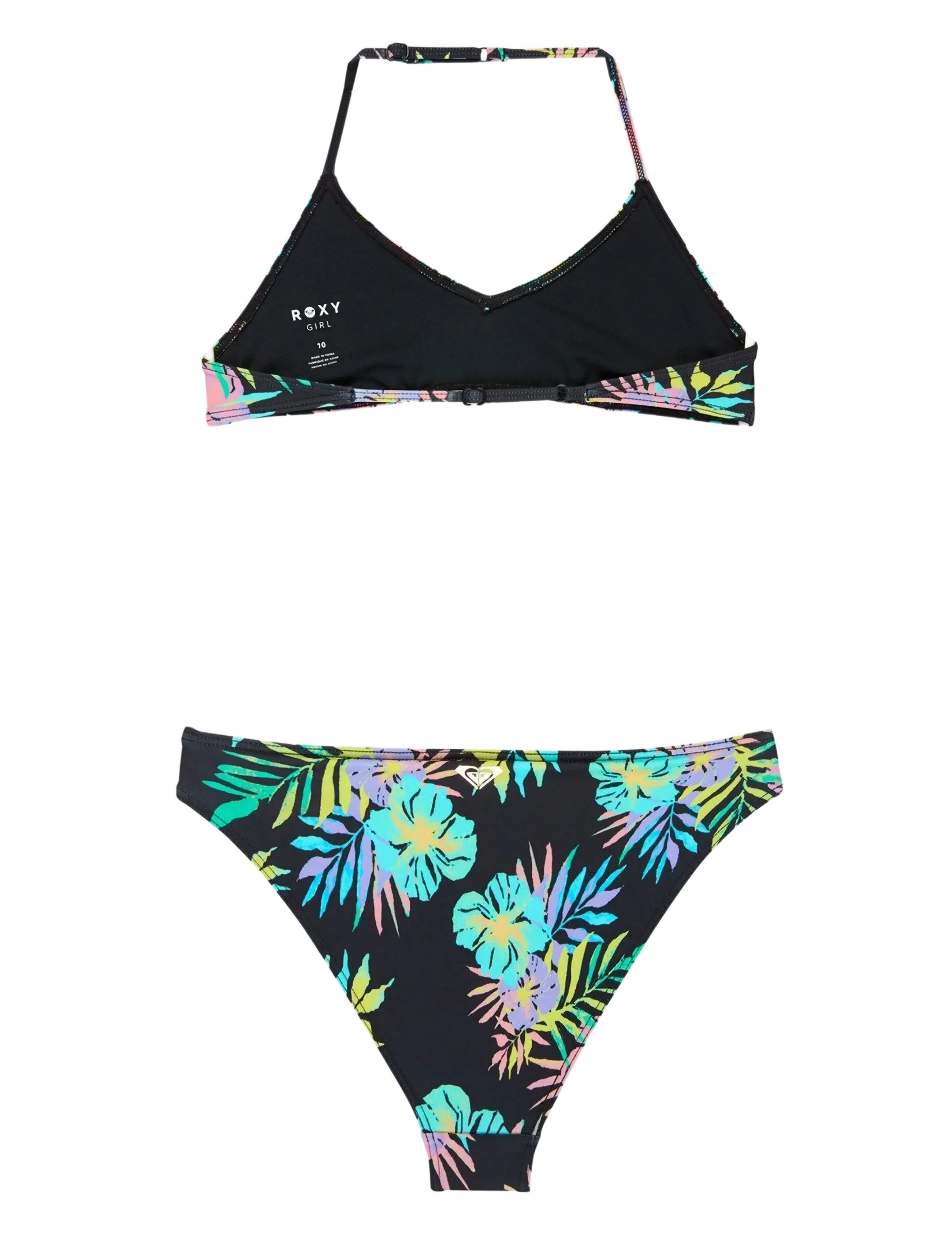 Roxy - ROXY ACTIVE RG TRI BRA SET - bikinis - anthracite aquarella active rg - 1