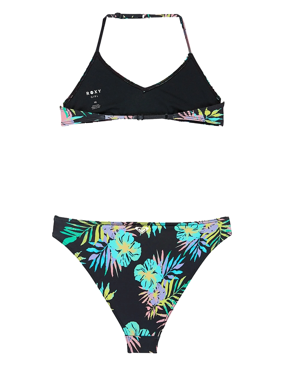 Roxy - ROXY ACTIVE RG TRI BRA SET - bikinier - anthracite aquarella active rg - 1