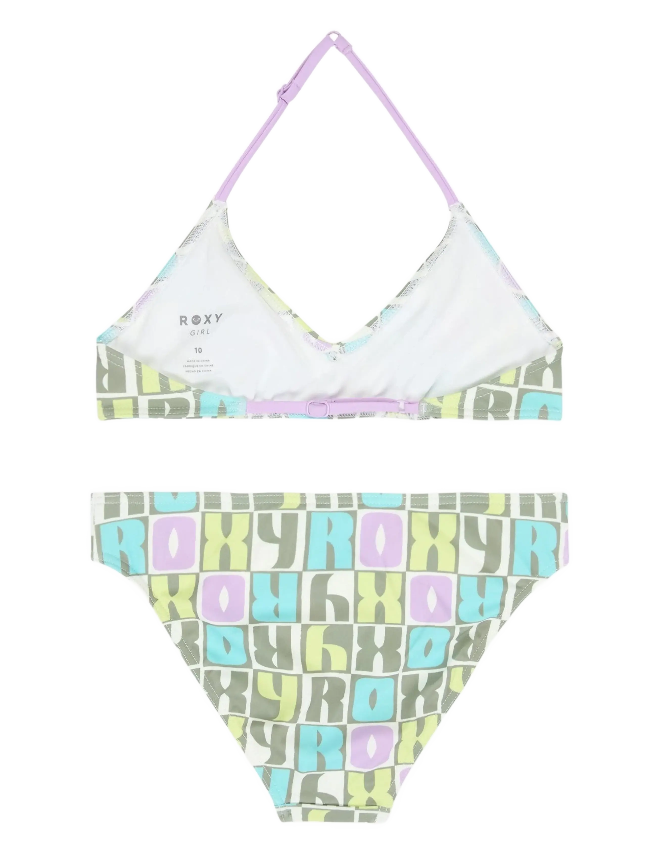 Roxy - LETTER UP TRI BRA SET - lägsta priserna - oil green letter up - 1
