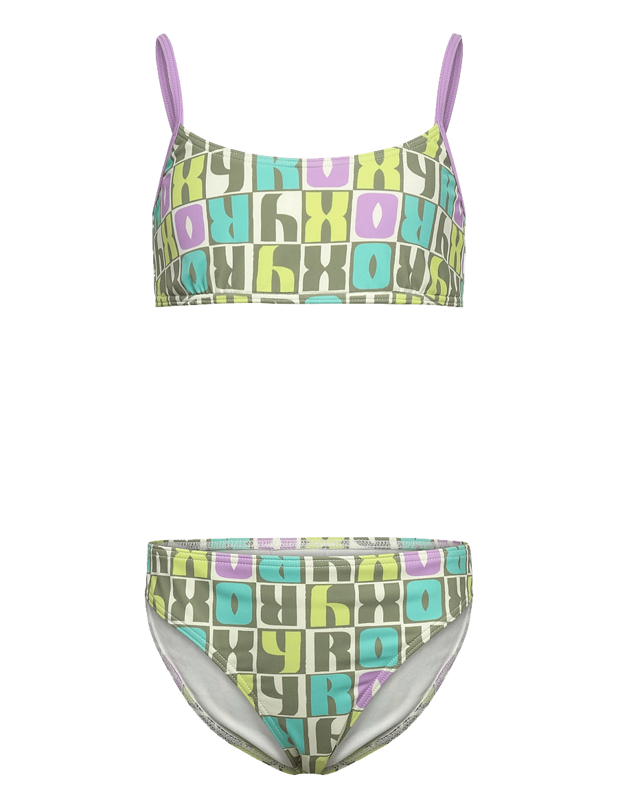 Roxy - LETTER UP BRALETTE SET - bikiinid - oil green letter up - 1