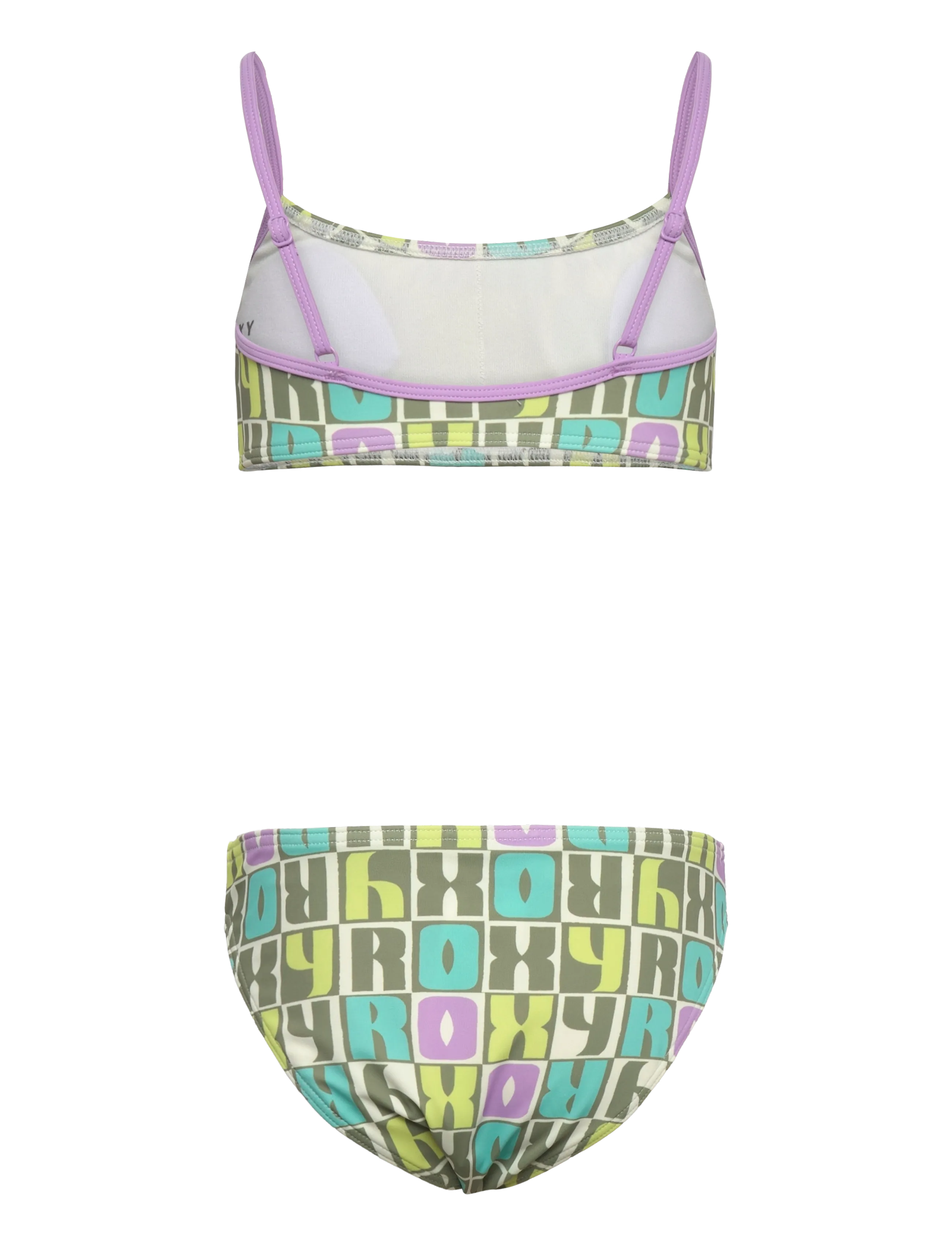 Roxy - LETTER UP BRALETTE SET - bikini - oil green letter up - 2