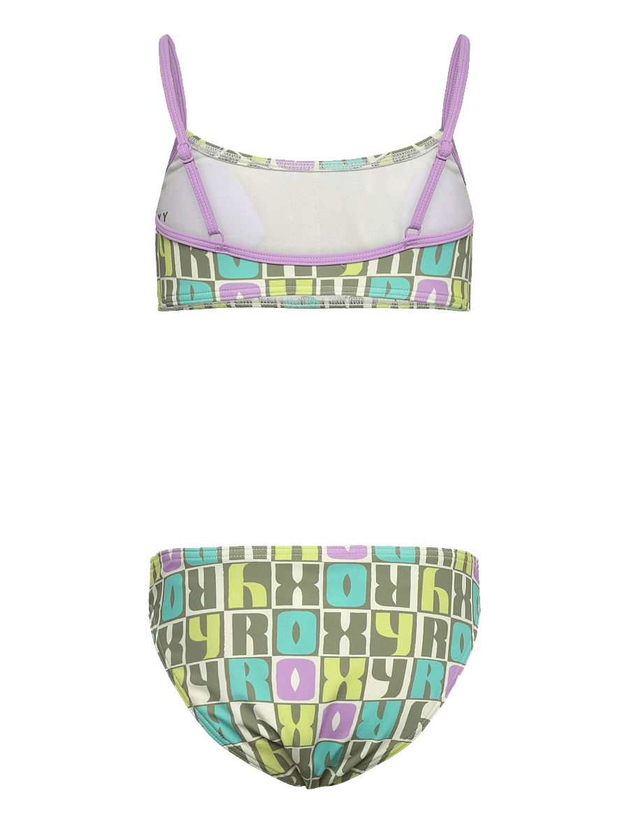 Roxy - LETTER UP BRALETTE SET - bikiinid - oil green letter up - 2
