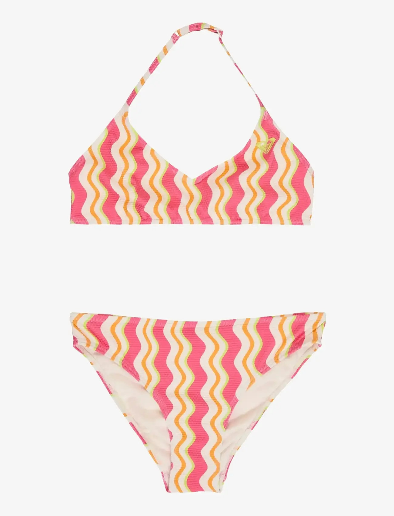 Roxy BOLD WAVES BASIC TRI BRA SET - Teismelised 9-14 aastat - PAPAYA BOLD WAVES / pink/rose